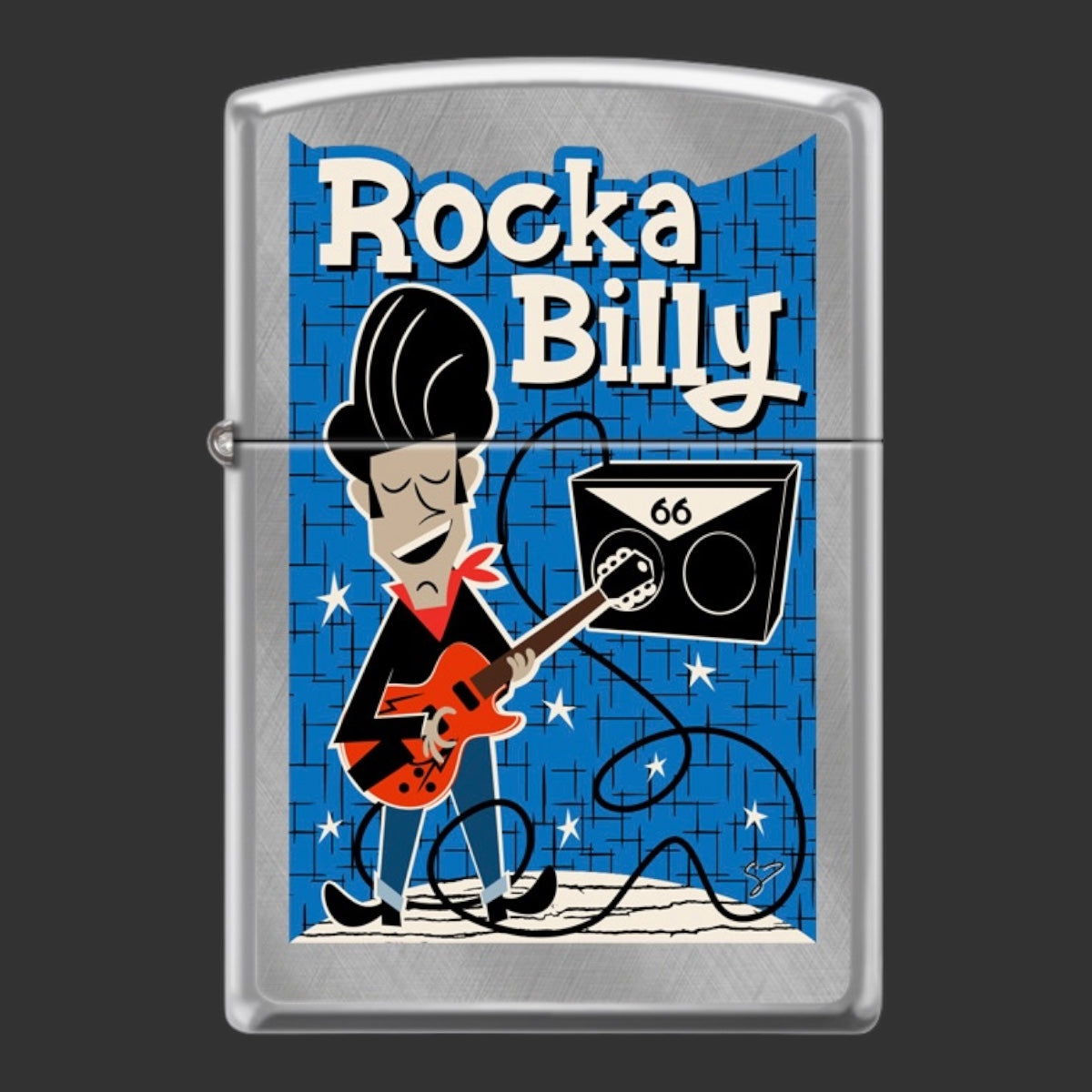 Original Riley's 66 Rocka Billy Zippo Lighter