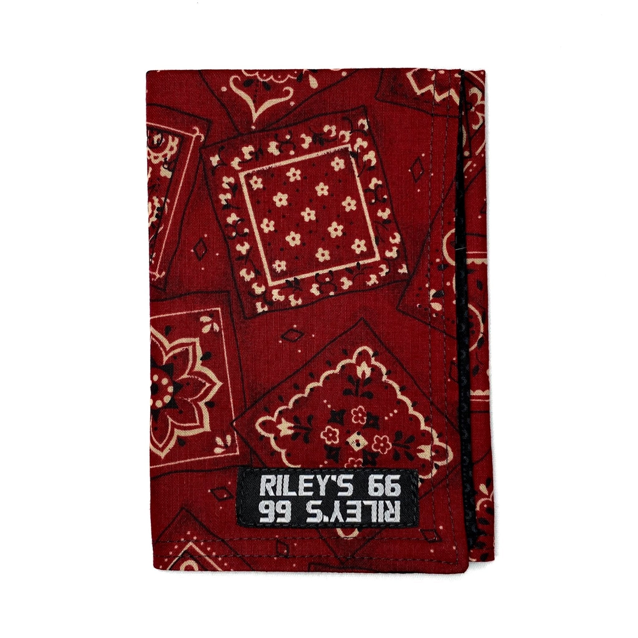 バンダナ　今市隆二　Heart Logo Bandana RED rily Dark Red Bandanna Hanky - Riley's 66 LLC