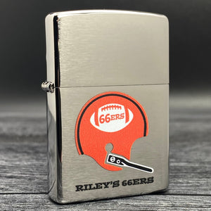 EXCLUSIVE - Riley's 66 Zippo Lighter - 66ers Football - Only 30 Made - Riley's 66 LLC