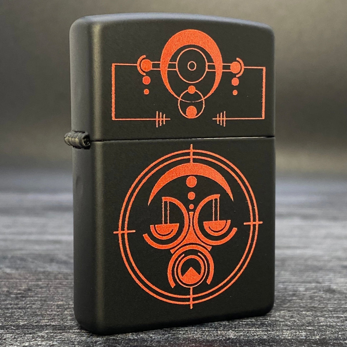 EXCLUSIVE - RILEY&#39;S 66 ZIPPO LIGHTER - ALIEN - BLACK MATTE - Riley&#39;s 66 LLC