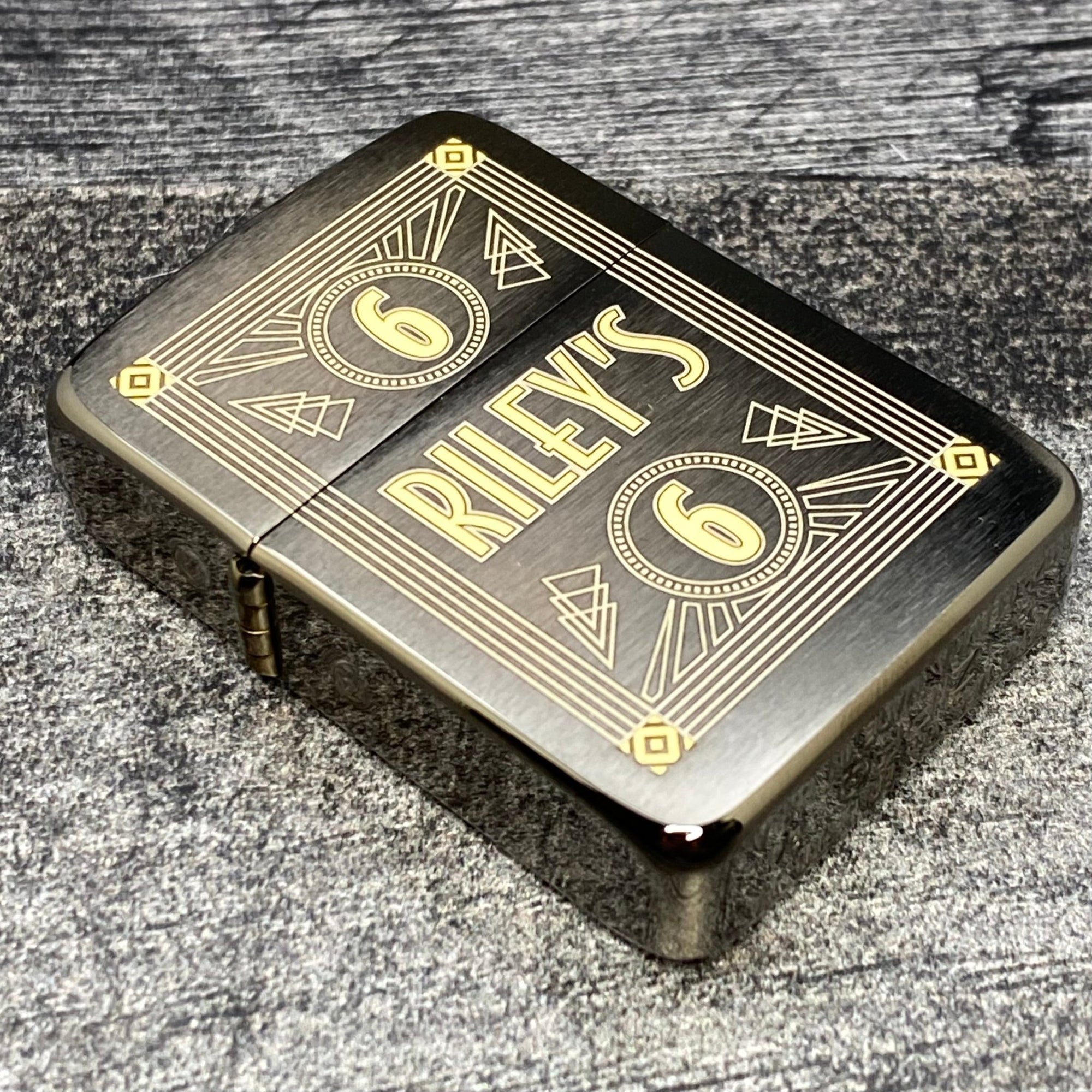 EXCLUSIVE - Riley's 66 Zippo Lighter - Art Deco II - Only 66 Made - Riley's 66 LLC