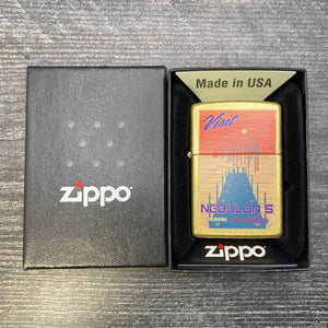 Exclusive - Riley's 66 Zippo Lighter - Nebulon 5 - Street Brass - Riley's 66 LLC