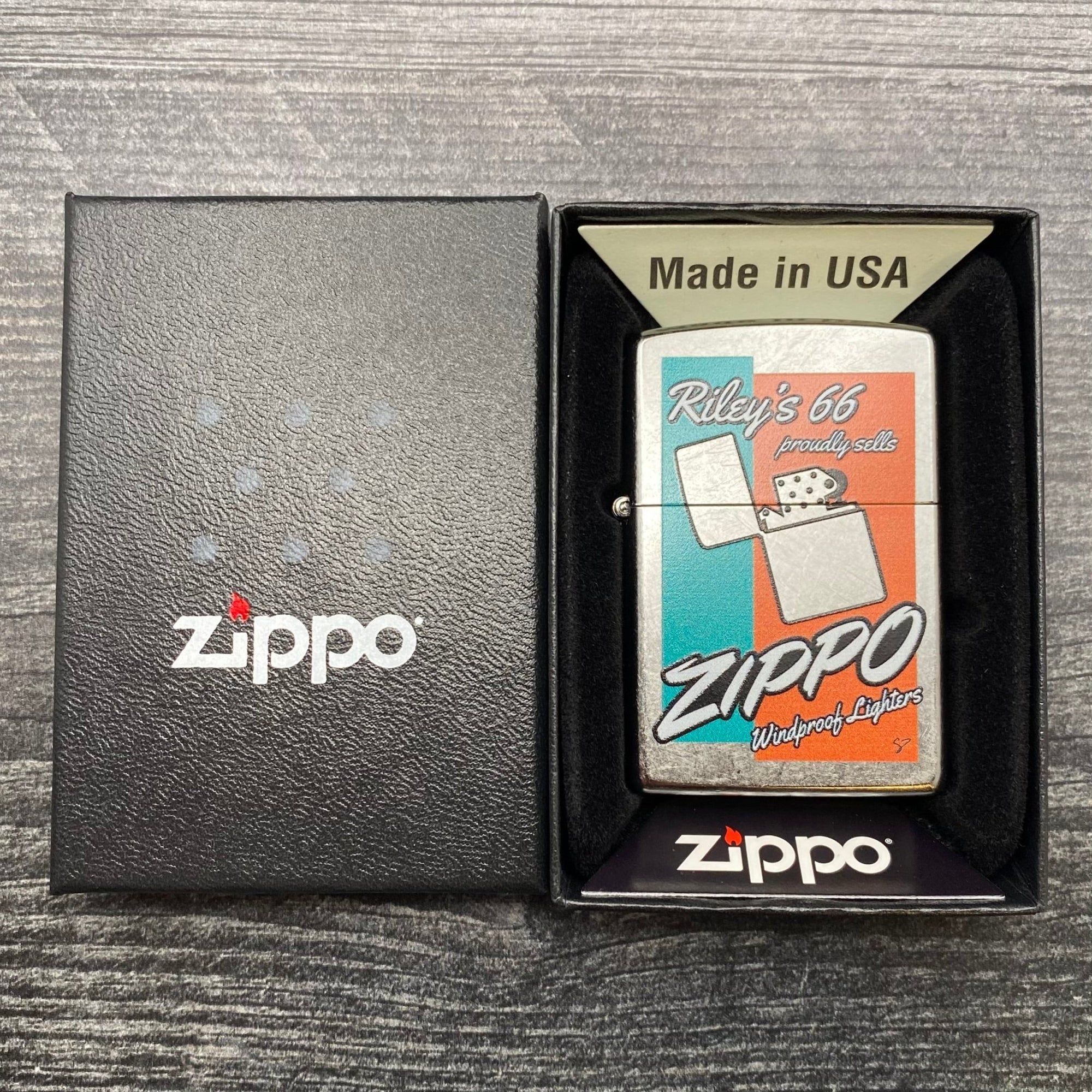 Exclusive - Riley's 66 Zippo Lighter - Proudly Sells - Street Chrome - Riley's 66 LLC