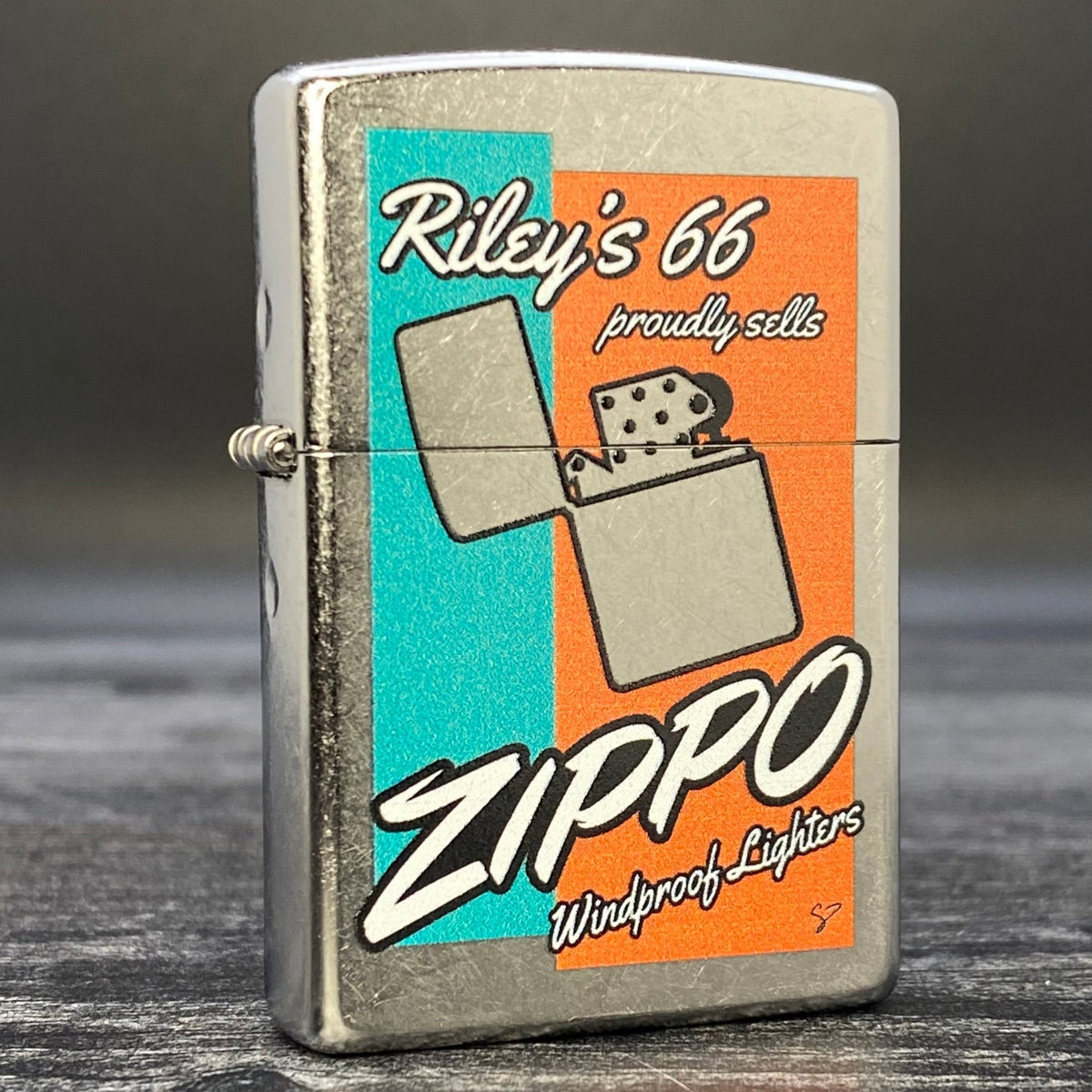 Exclusive - Riley&#39;s 66 Zippo Lighter - Proudly Sells - Street Chrome - Riley&#39;s 66 LLC