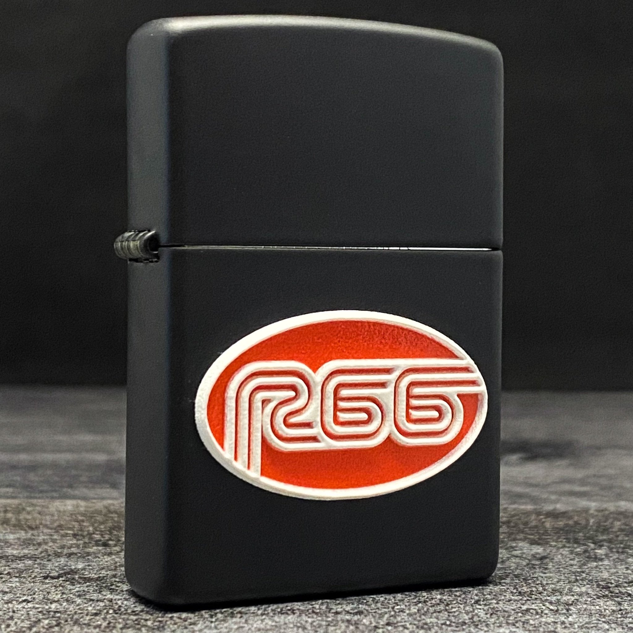 EXCLUSIVE - RILEY'S 66 ZIPPO LIGHTER - R66 3D Logo - Black Matte - Riley's 66 LLC