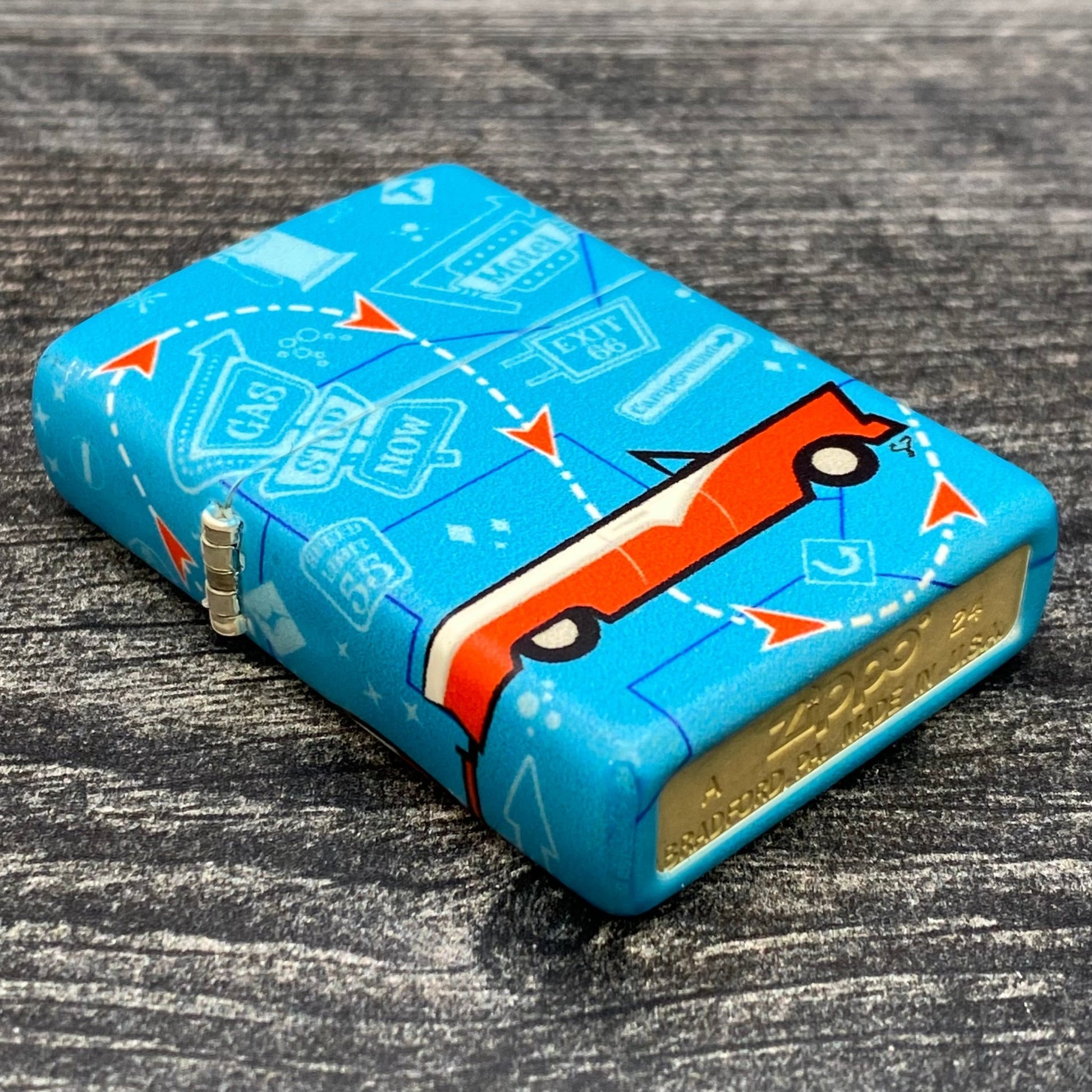 EXCLUSIVE - Riley's 66 Zippo Lighter - Road Trip - 540 Color - Riley's 66 LLC