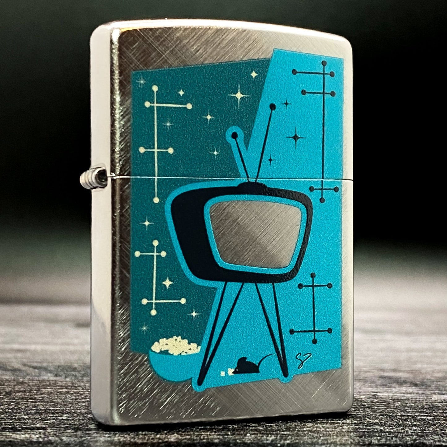 Exclusive - Riley's 66 Zippo Lighter - Static - Diagonal Weave - Riley's 66 LLC