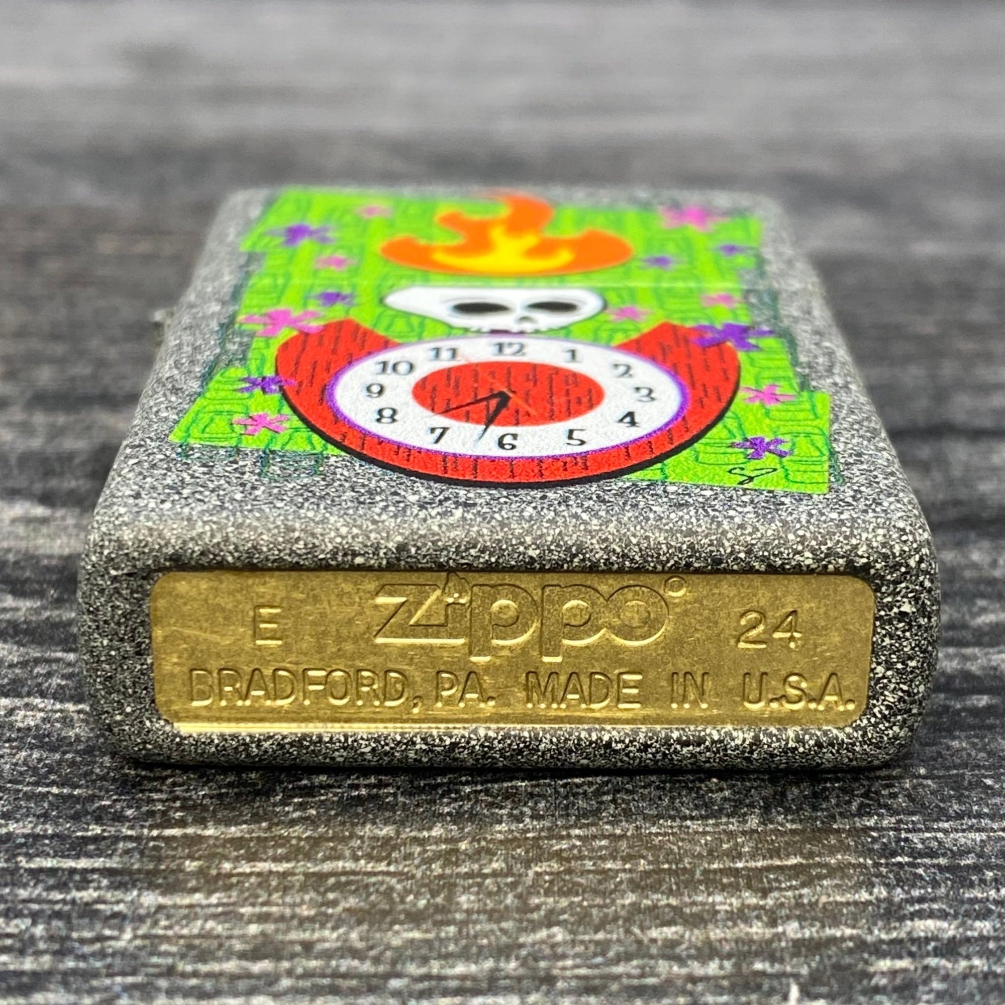 Exclusive - Riley's 66 Zippo Lighter - Tiki Time - Iron Stone - Riley's 66 LLC