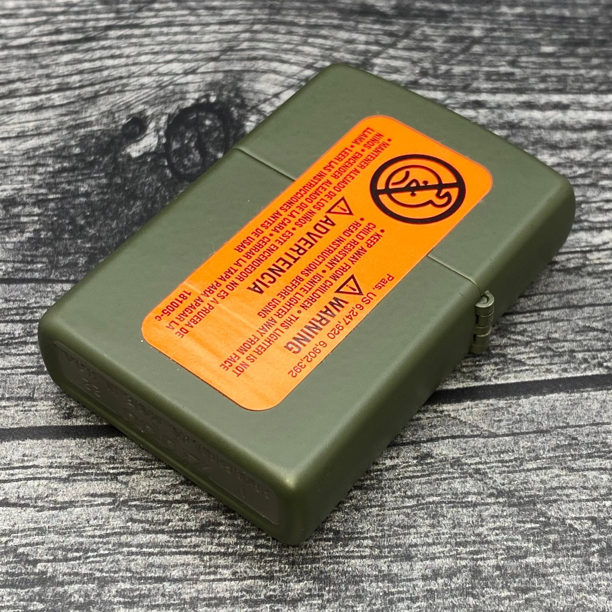 EXCLUSIVE - RILEY'S 66 ZIPPO LIGHTER - Toolbox - Green Matte - Riley's 66 LLC