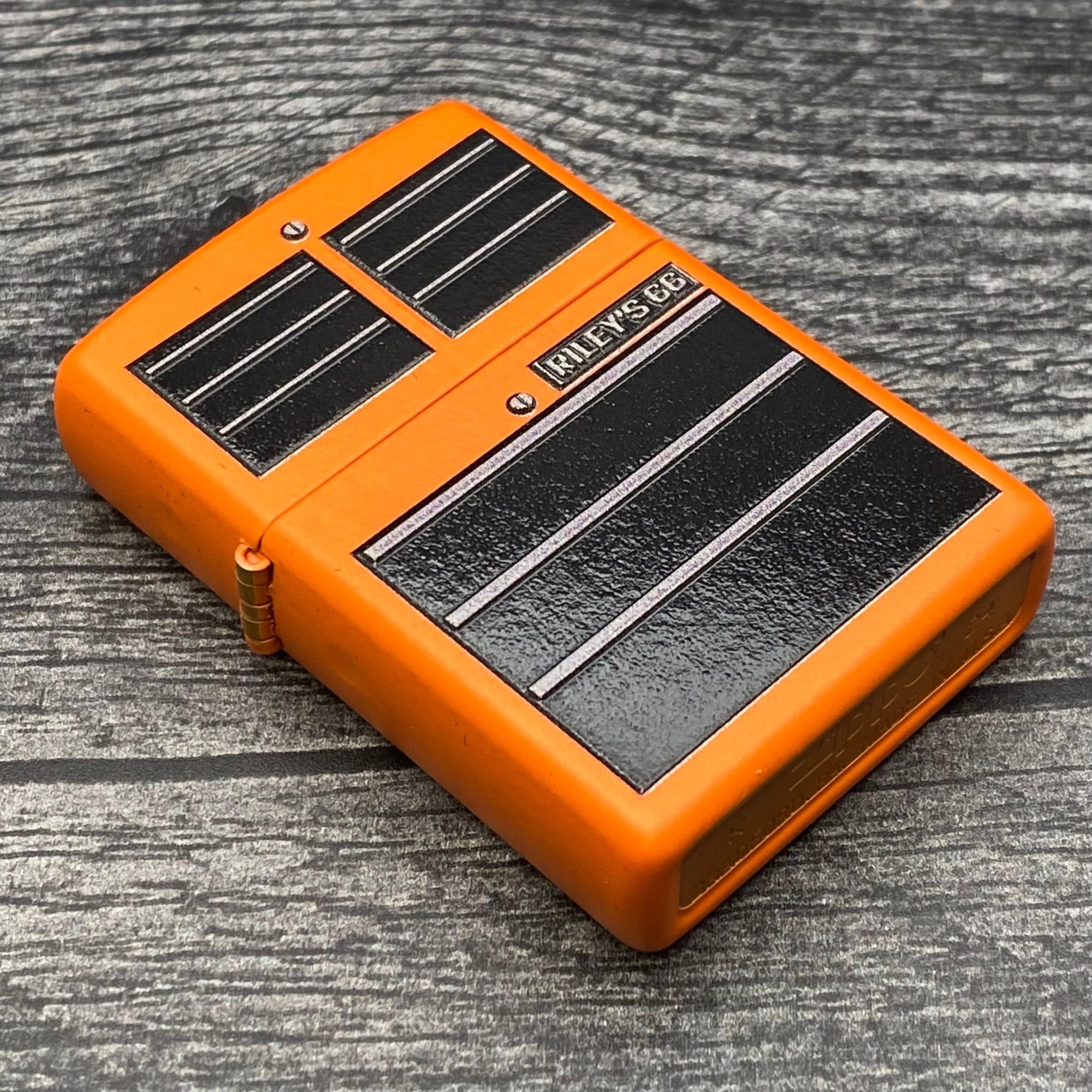 EXCLUSIVE - RILEY'S 66 ZIPPO LIGHTER - Toolbox - Orange Matte - Riley's 66 LLC