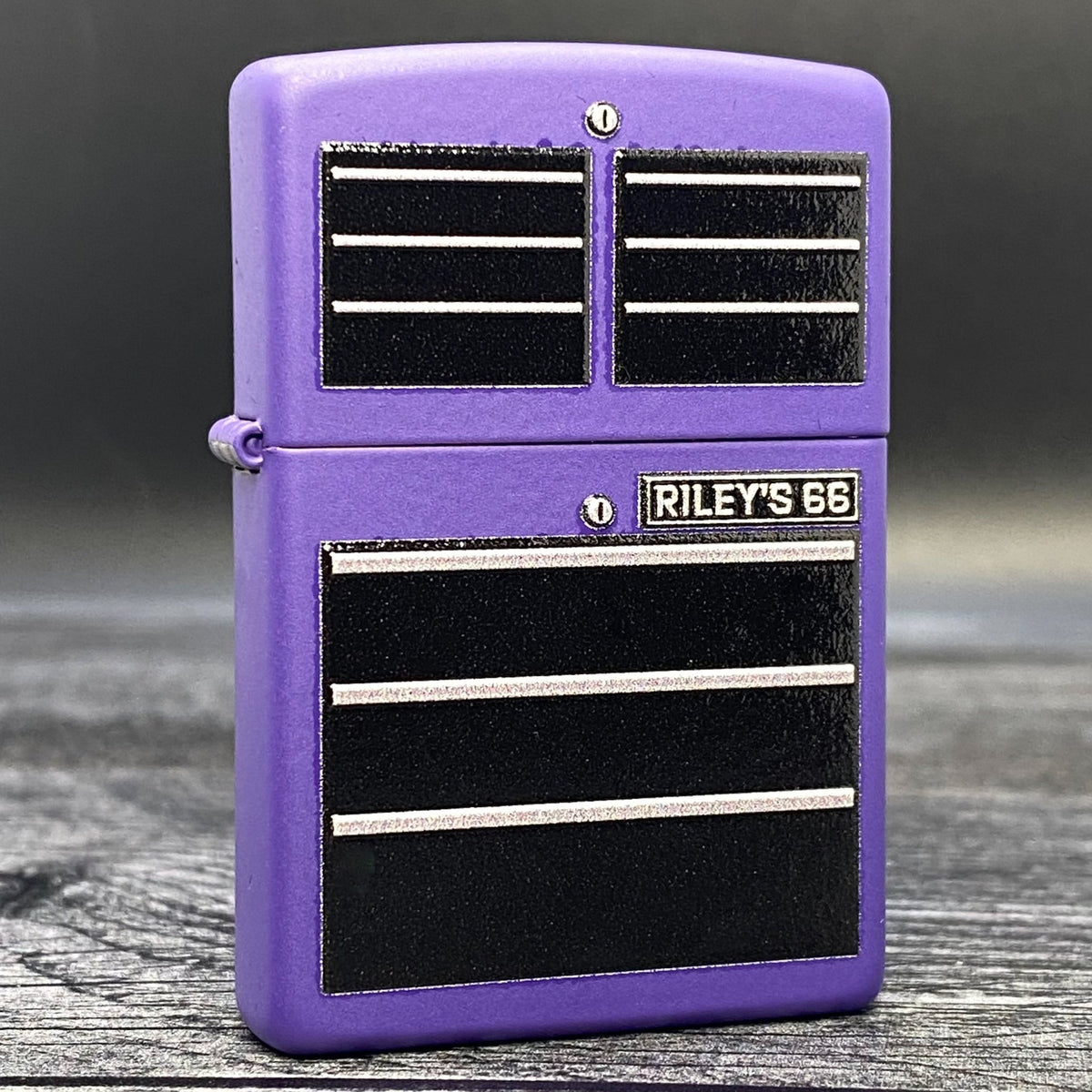 EXCLUSIVE - RILEY&#39;S 66 ZIPPO LIGHTER - Toolbox - Purple Matte - Riley&#39;s 66 LLC