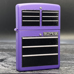 EXCLUSIVE - RILEY'S 66 ZIPPO LIGHTER - Toolbox - Purple Matte - Riley's 66 LLC