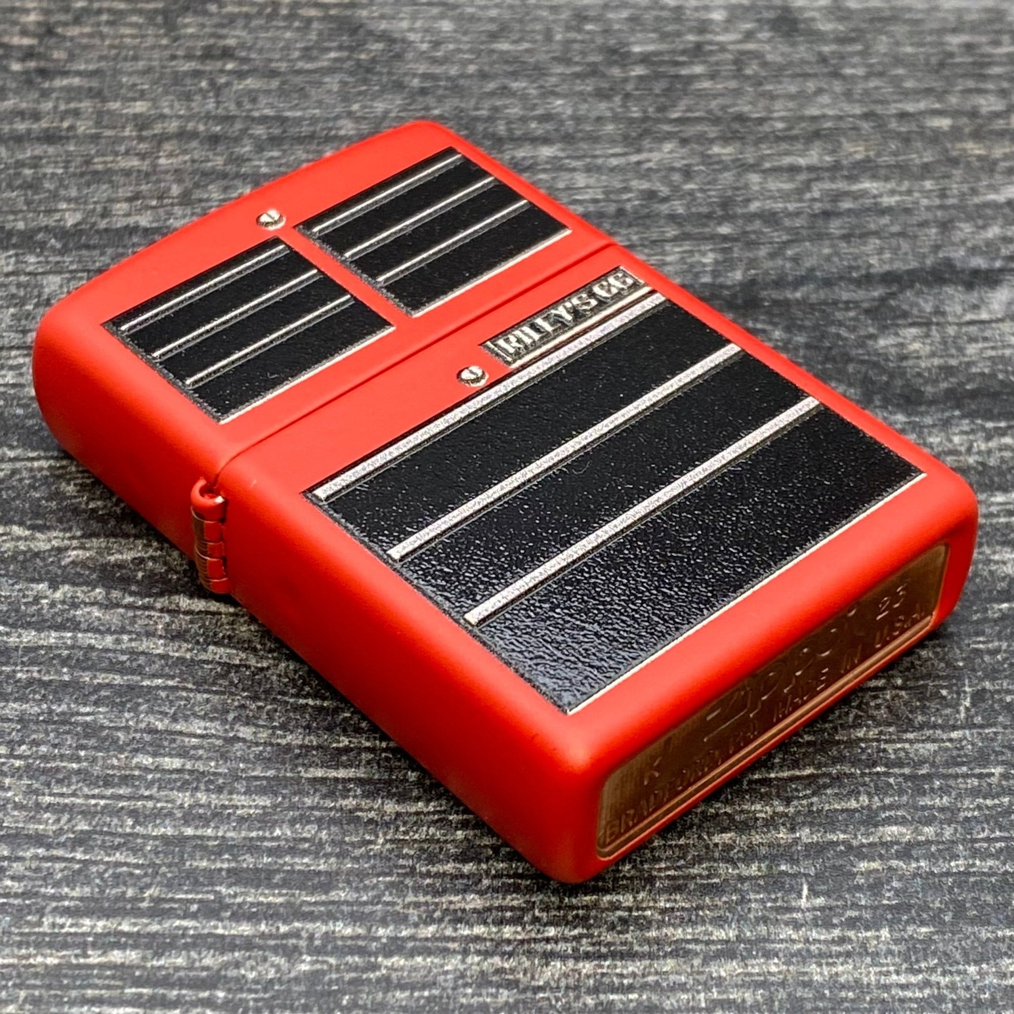 EXCLUSIVE - RILEY'S 66 ZIPPO LIGHTER - Toolbox - Red Matte - Riley's 66 LLC