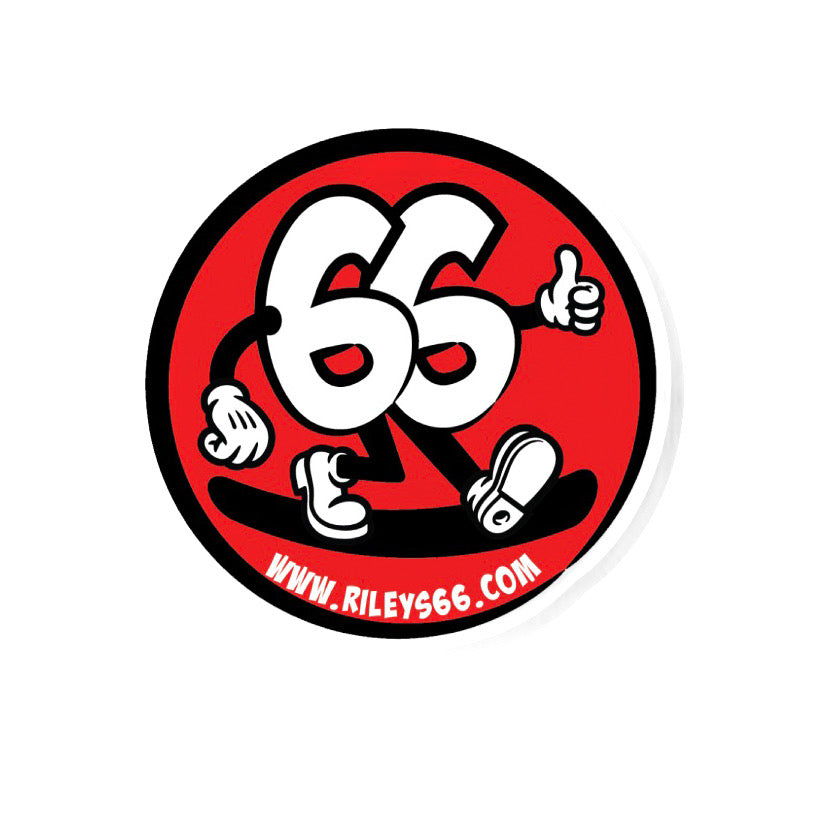 Riley's 66 Acrylic Pin - Walking 66 Logo