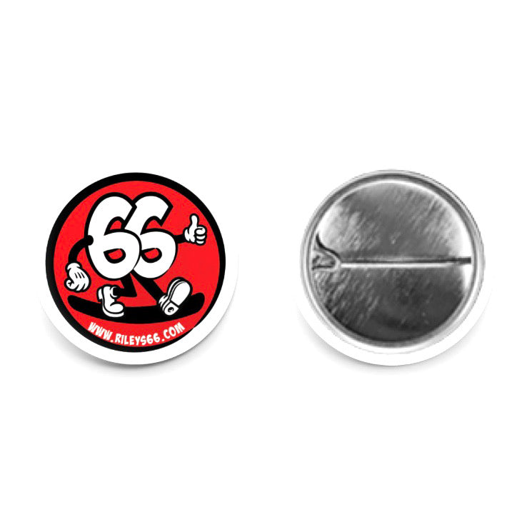 Riley's 66 Walking 66 Logo Button
