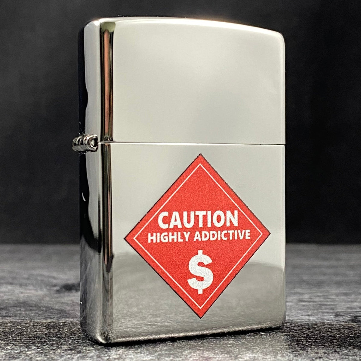 JV EXCLUSIVE LIGHTER COLLECTING IS HIGHLY ADDICTIVE ZIPPO LIGHTER - HIGH POLISH - Riley&#39;s 66 LLC