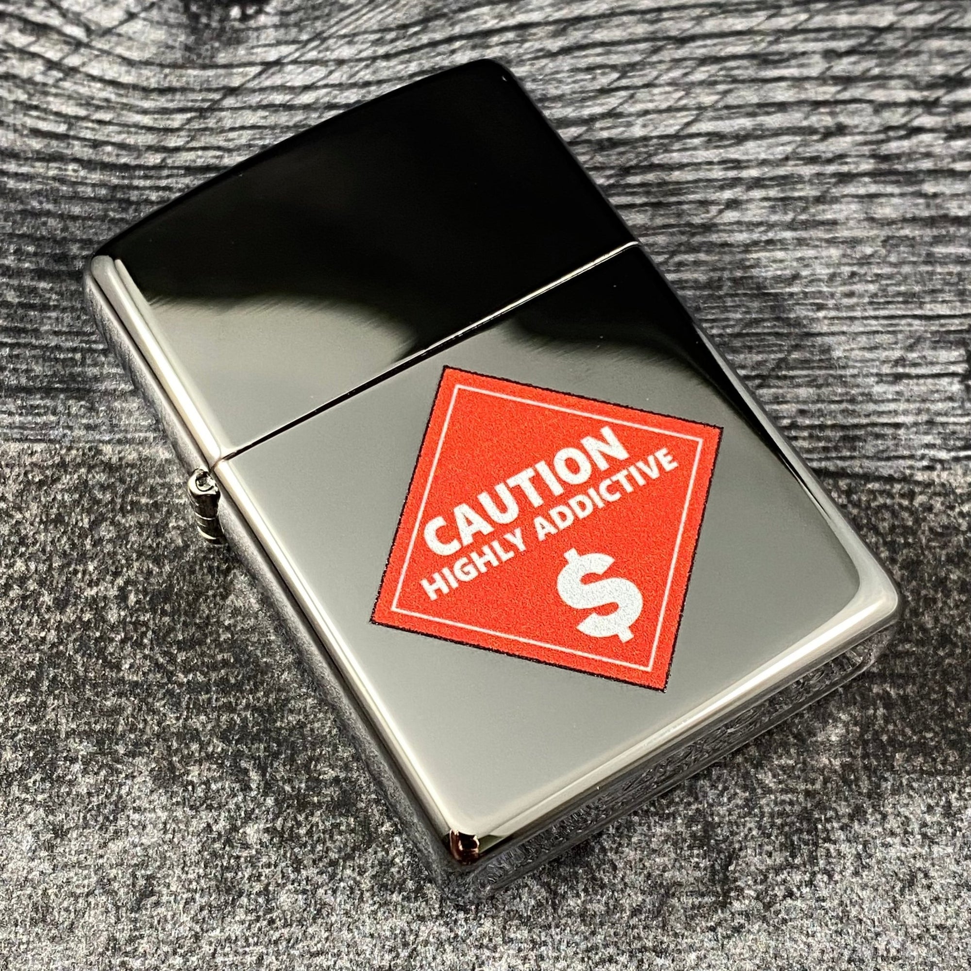 JV EXCLUSIVE LIGHTER COLLECTING IS HIGHLY ADDICTIVE ZIPPO LIGHTER - HIGH POLISH - Riley's 66 LLC