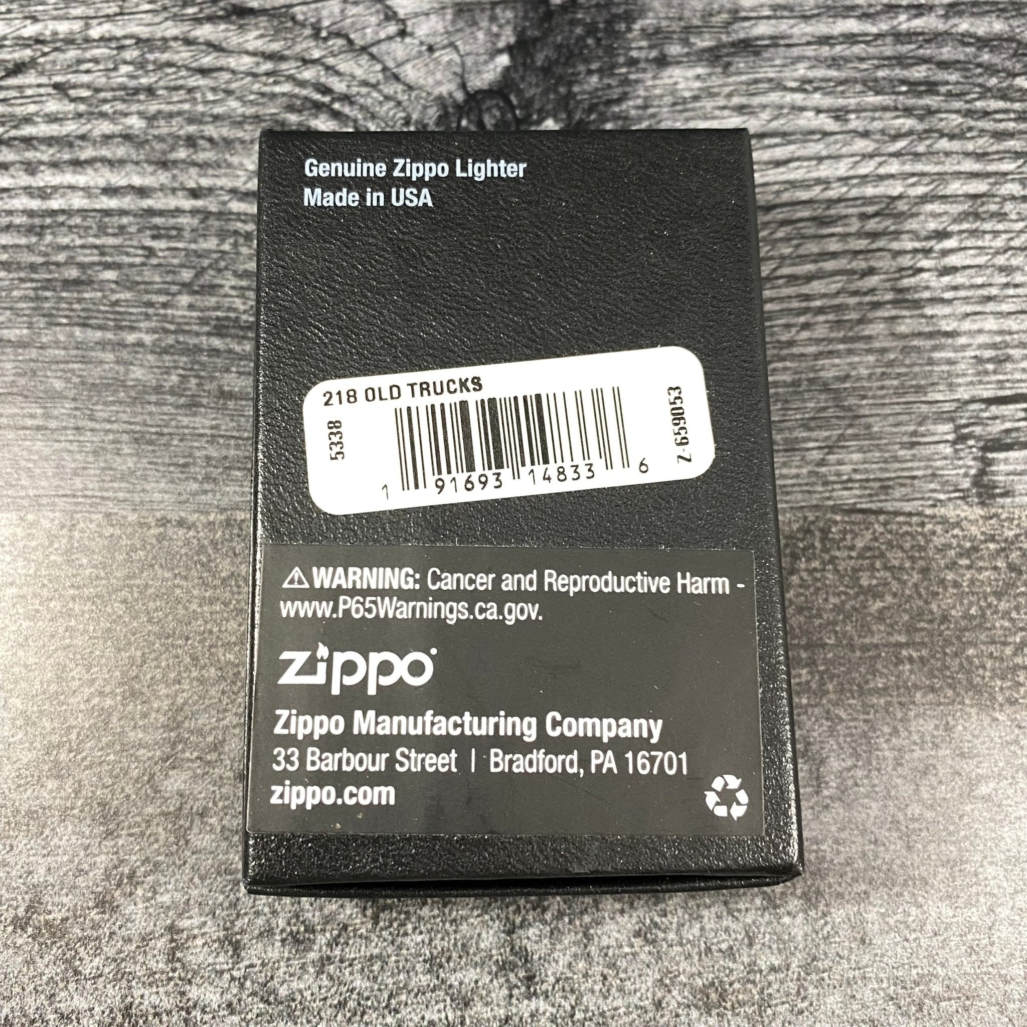 JV EXCLUSIVE OLD TRUCKS NEVER DIE ZIPPO LIGHTER - BLACK MATTE - Riley's 66 LLC