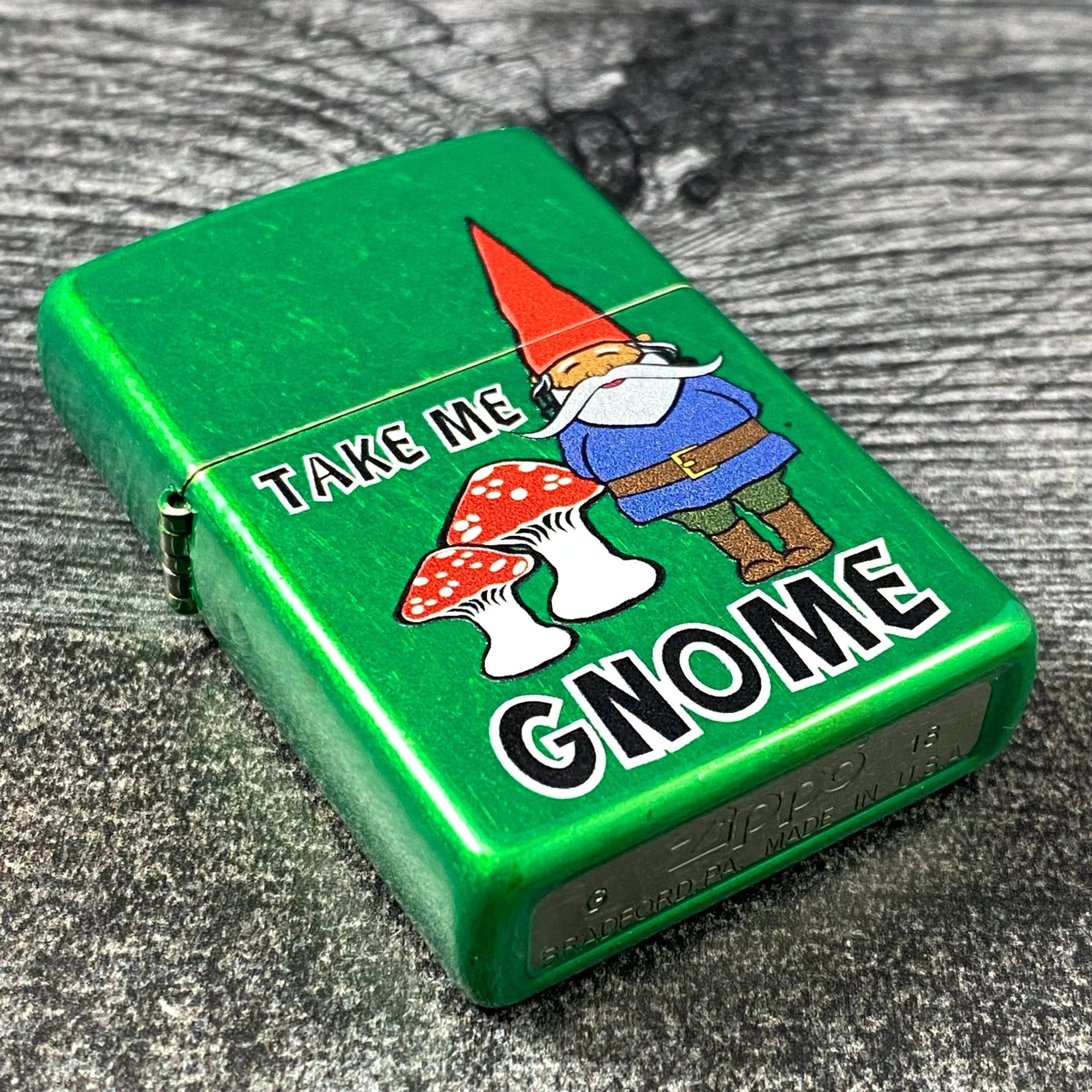 JV Exclusive Take Me Gnome Zippo Lighter - Meadow - Riley's 66 LLC