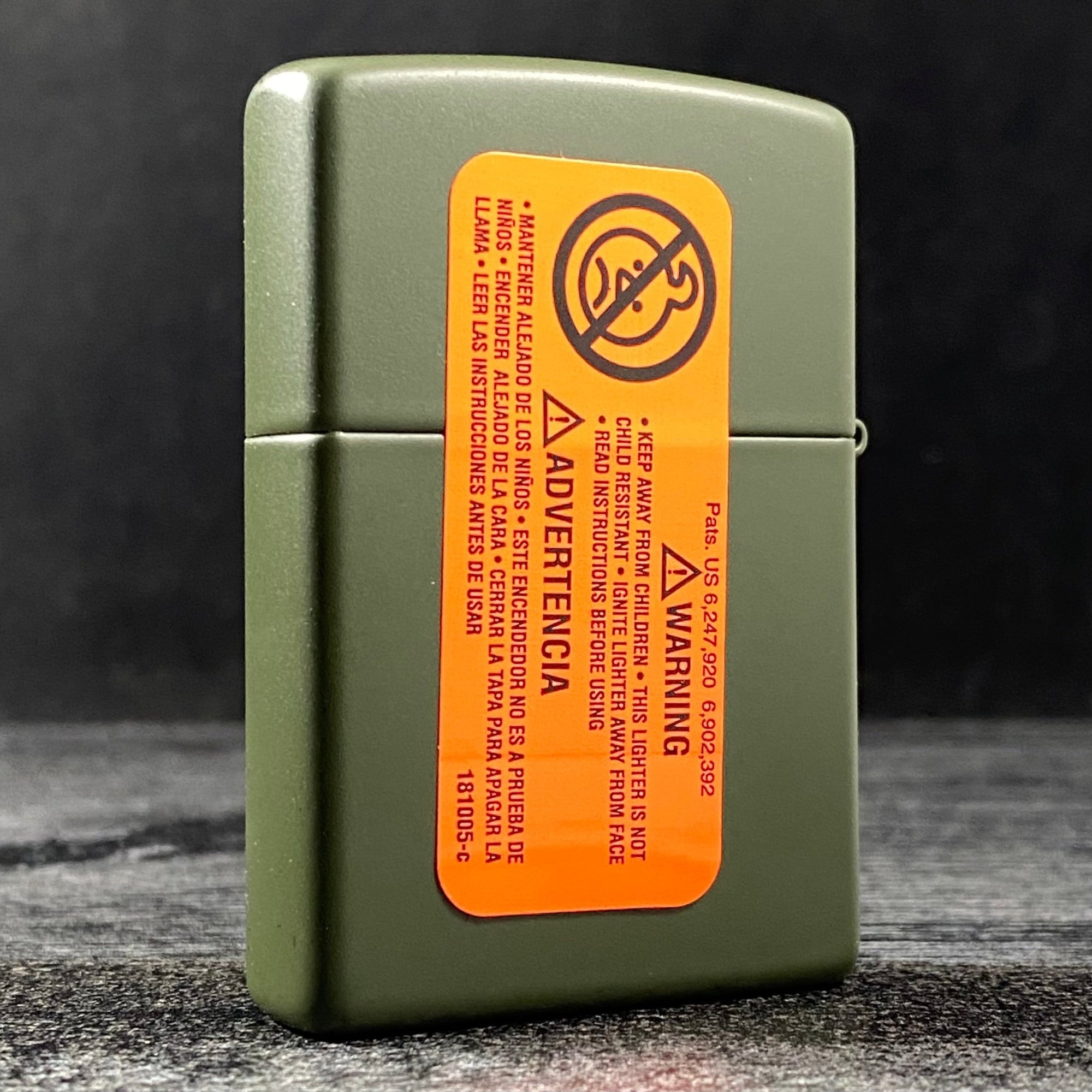 JV EXCLUSIVE WE WISH YOU A MERRY CHRISTMAS ZIPPO LIGHTER - GREEN MATTE - Riley's 66 LLC