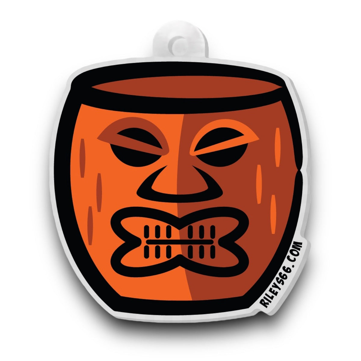 Riley&#39;s 66 Acrylic Keychain - Tiki Mug - Riley&#39;s 66 LLC