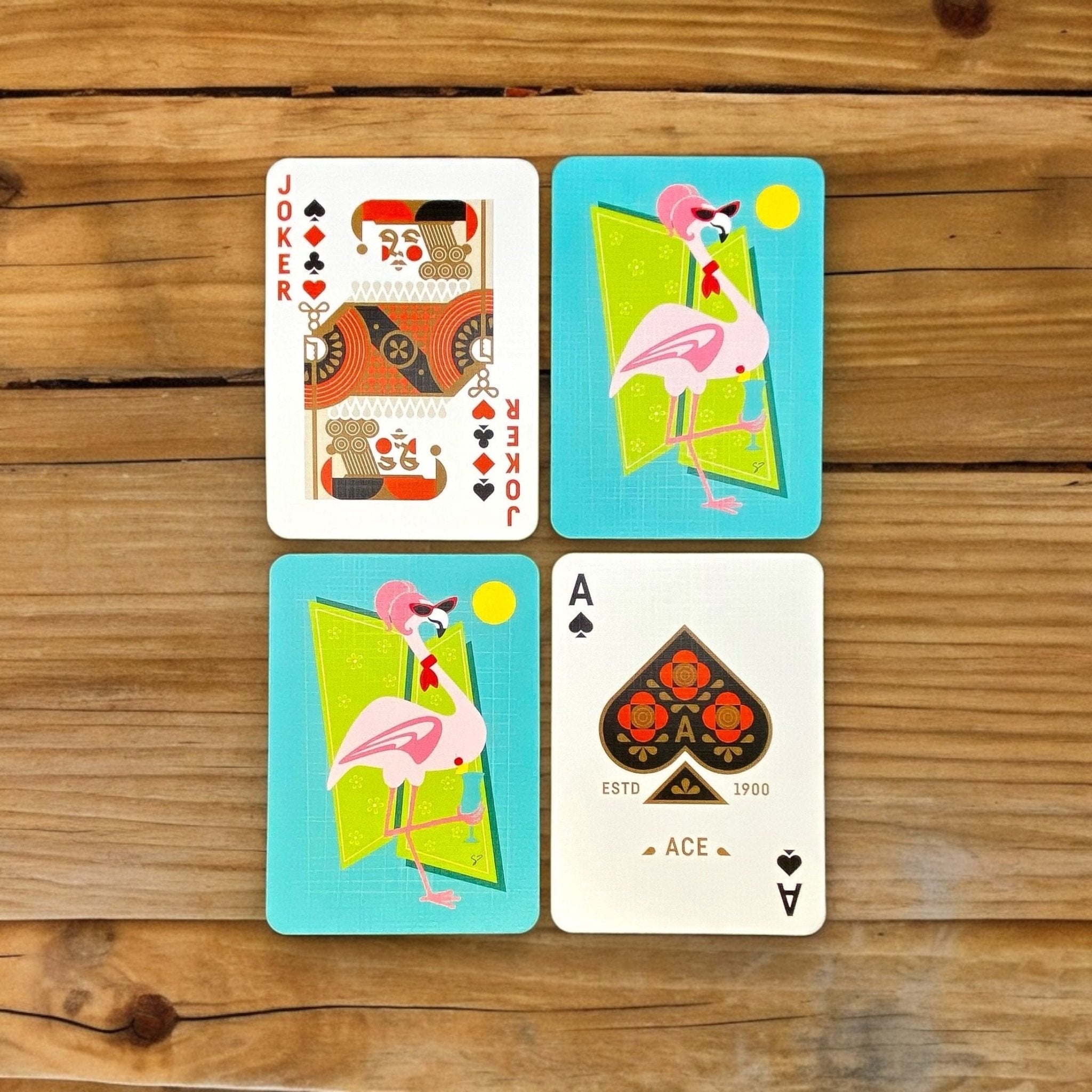 Riley's 66 Flamingo Playing Cards - Riley's 66 LLC