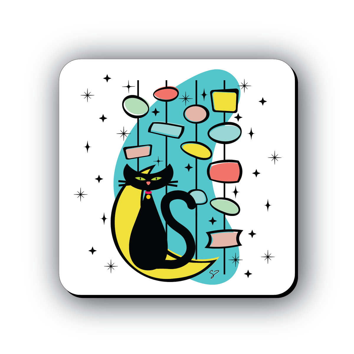 Riley&#39;s 66 Retro Kitty Coaster - Riley&#39;s 66 LLC