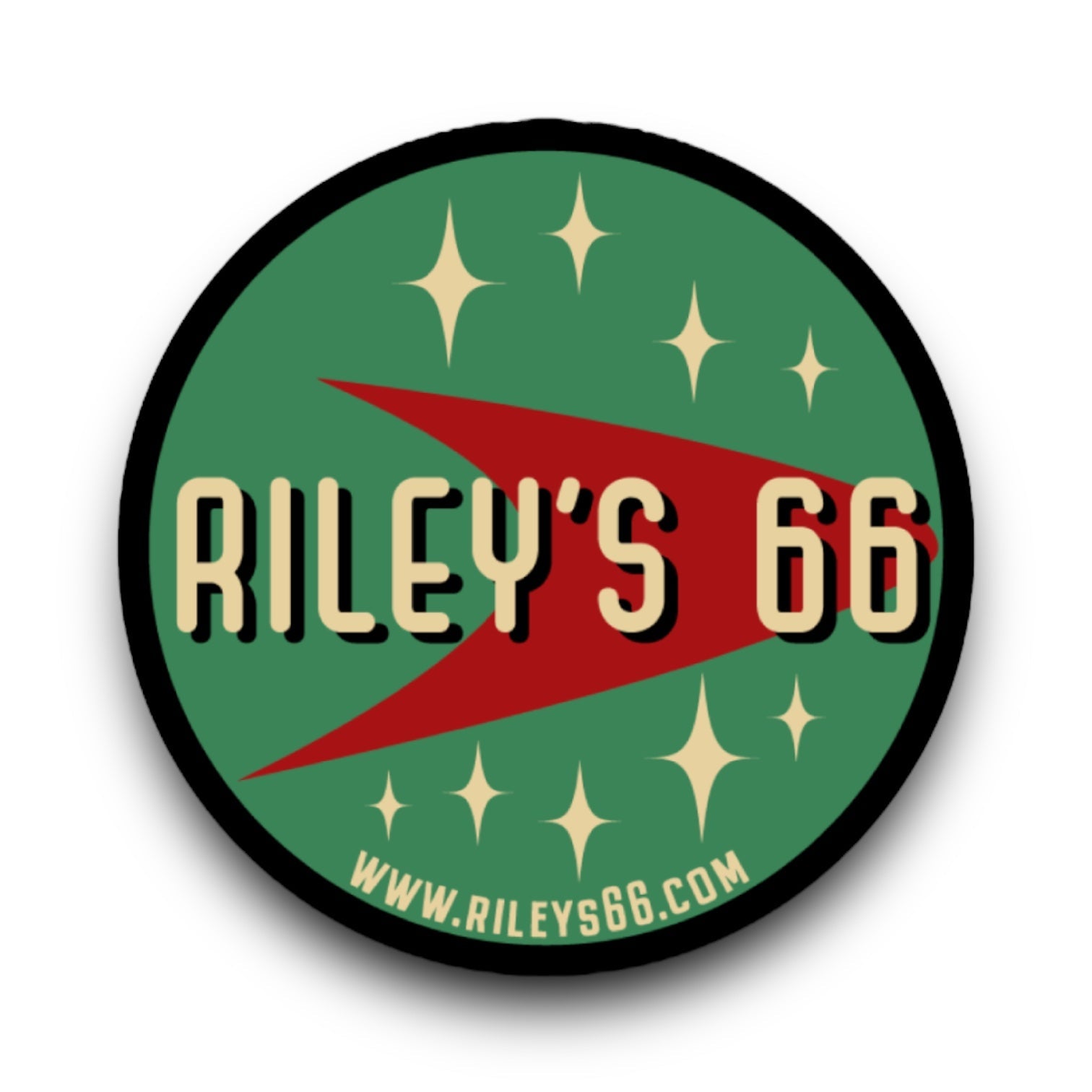 Riley's 66 Vintage Logo Sticker - Riley's 66 LLC