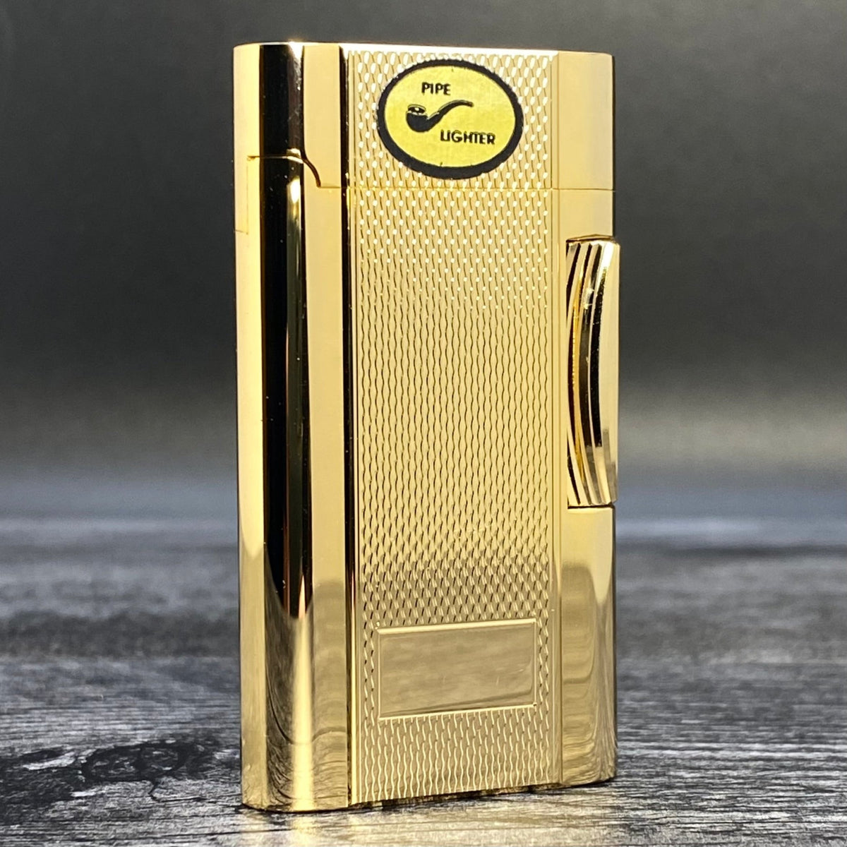 Vintage Zippo Contempo Pipe Lighter - Gold Mesh - Riley&#39;s 66 LLC