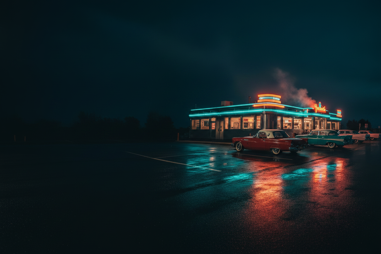 Welcome to Riley's 66 - Diner Right Side