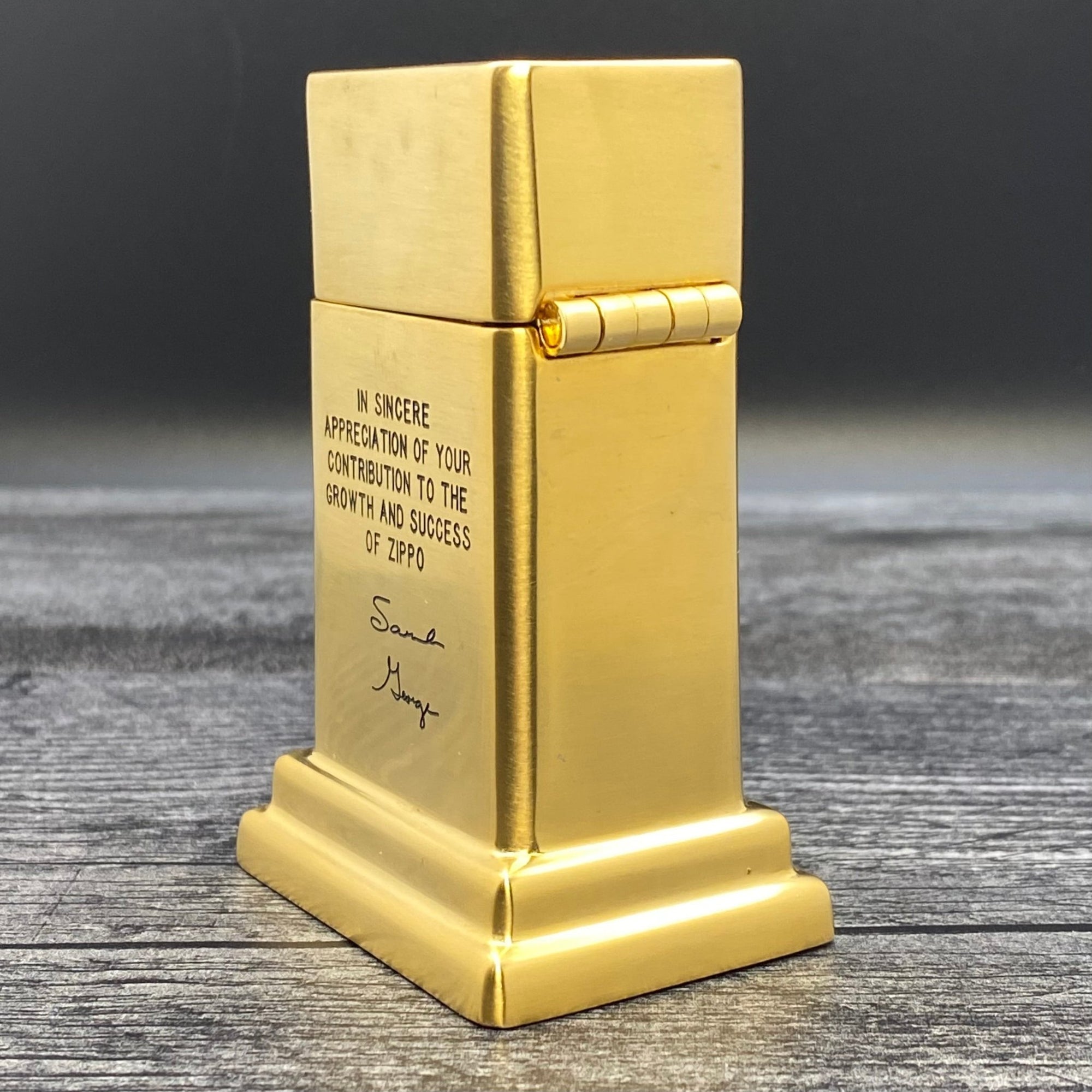 Zippo Barcroft Table Lighter - Employee Service Award 50 Years - Riley's 66 LLC