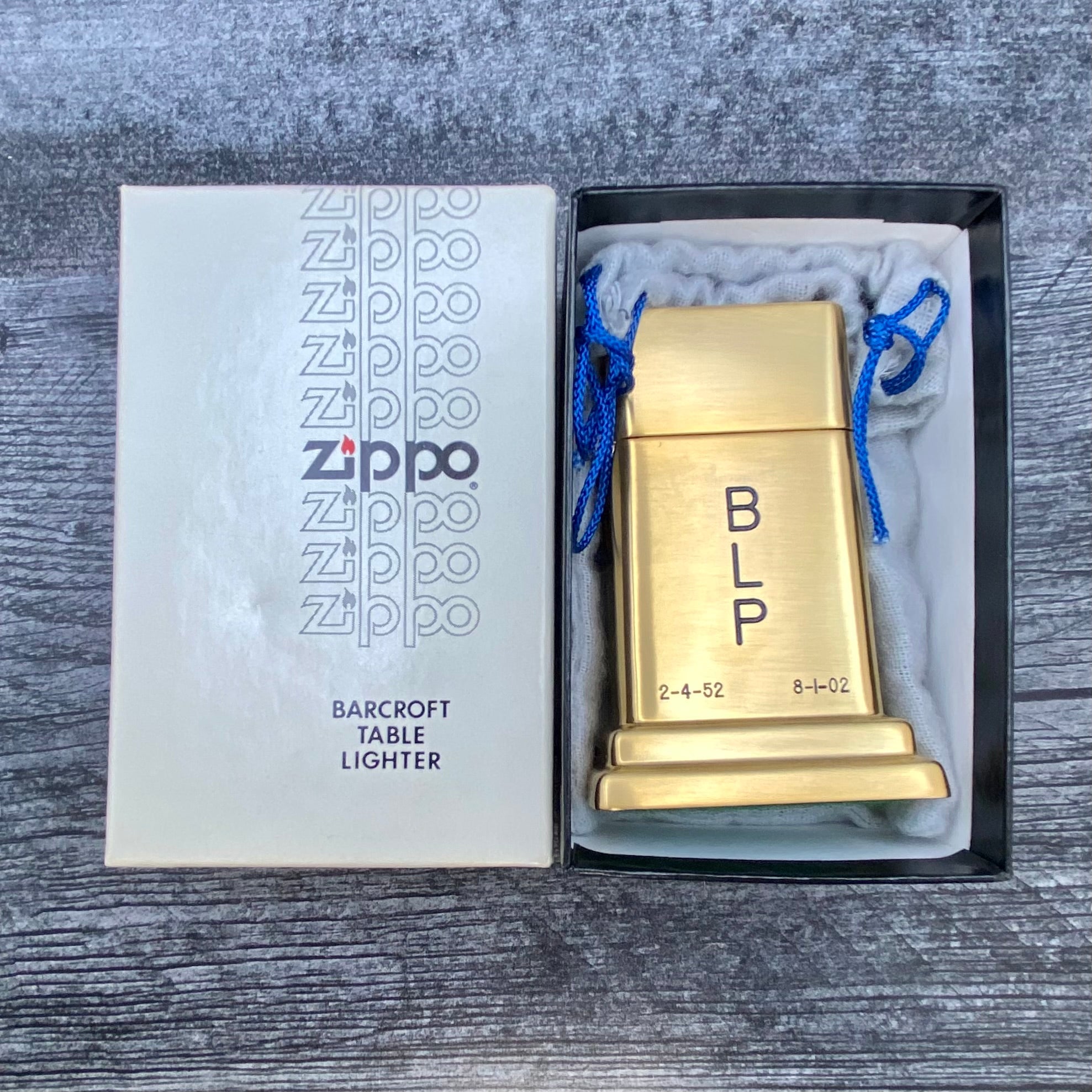 Zippo Barcroft Table Lighter - Employee Service Award 50 Years - Riley's 66 LLC