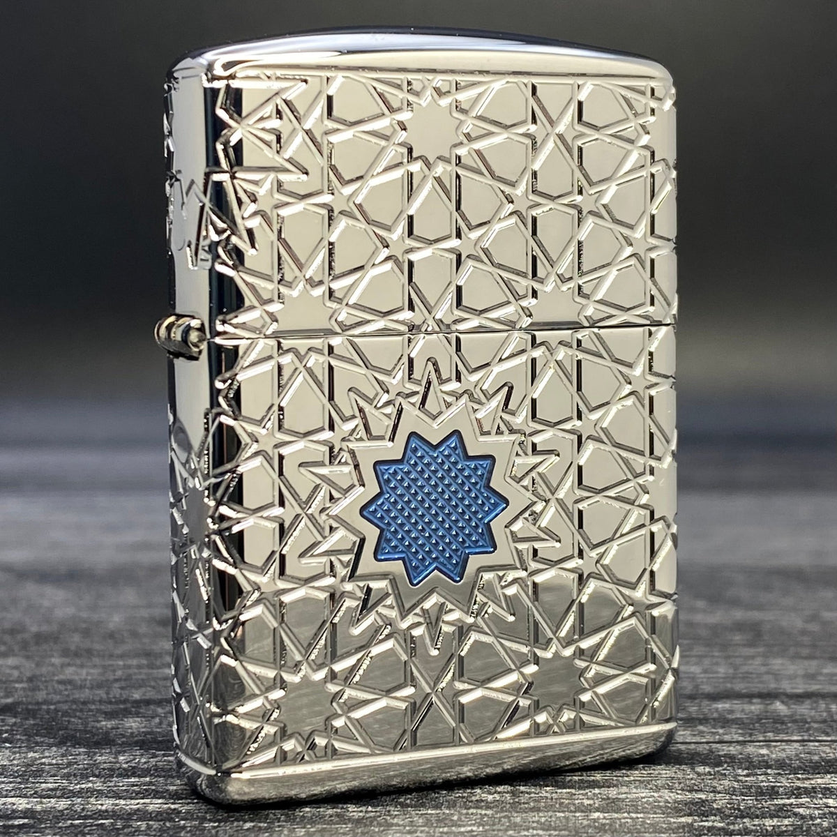 ZIPPO LIGHTER - Arabic Pattern - Armor® - High Polish Chrome - Riley&#39;s 66 LLC