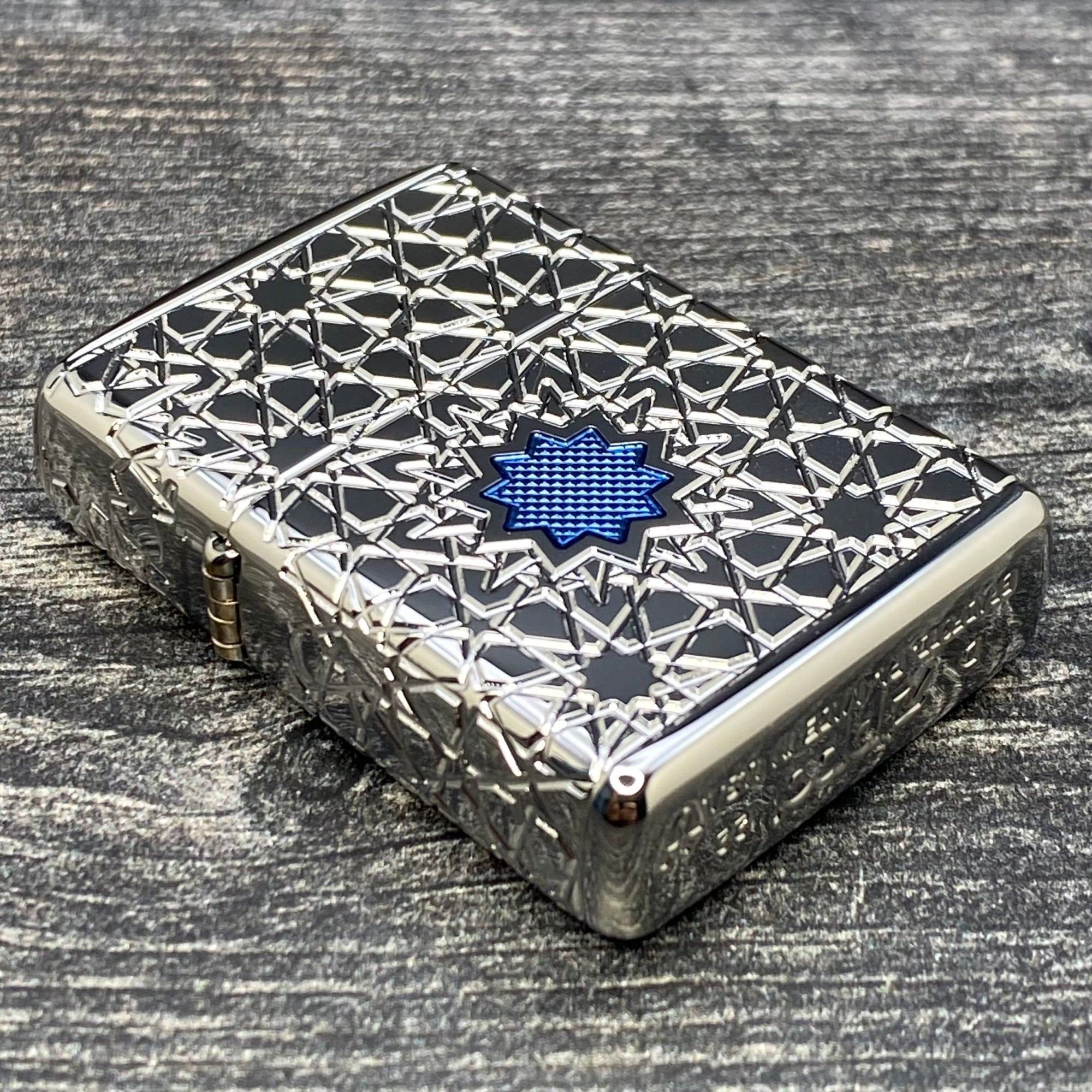 ZIPPO LIGHTER - Arabic Pattern - Armor® - High Polish Chrome - Riley's 66 LLC