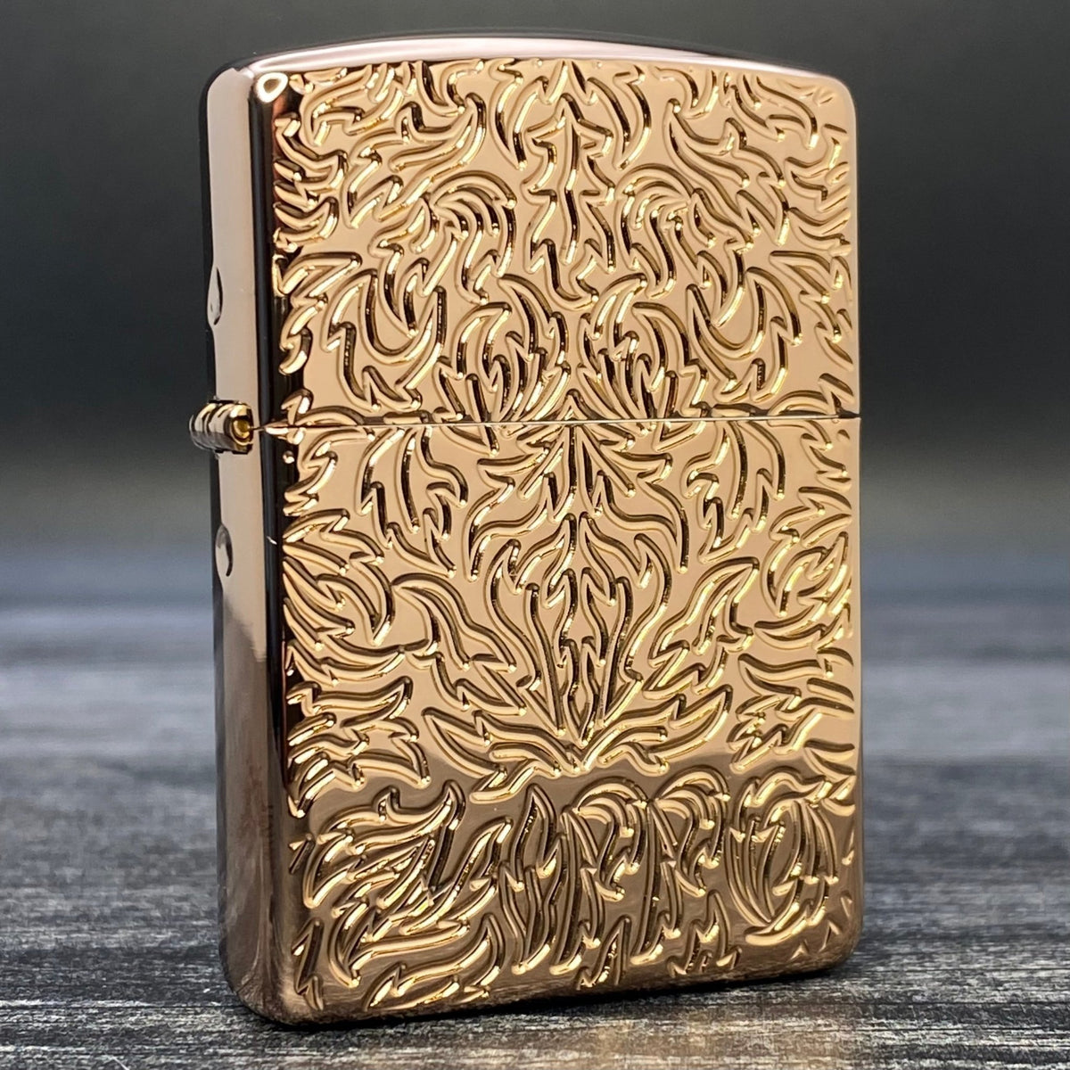 ZIPPO LIGHTER - Carved Design - Armor® - Rose Gold - Riley&#39;s 66 LLC