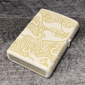 ZIPPO LIGHTER - Cloud Filigree - Laser 360° - White Matte - Riley's 66 LLC