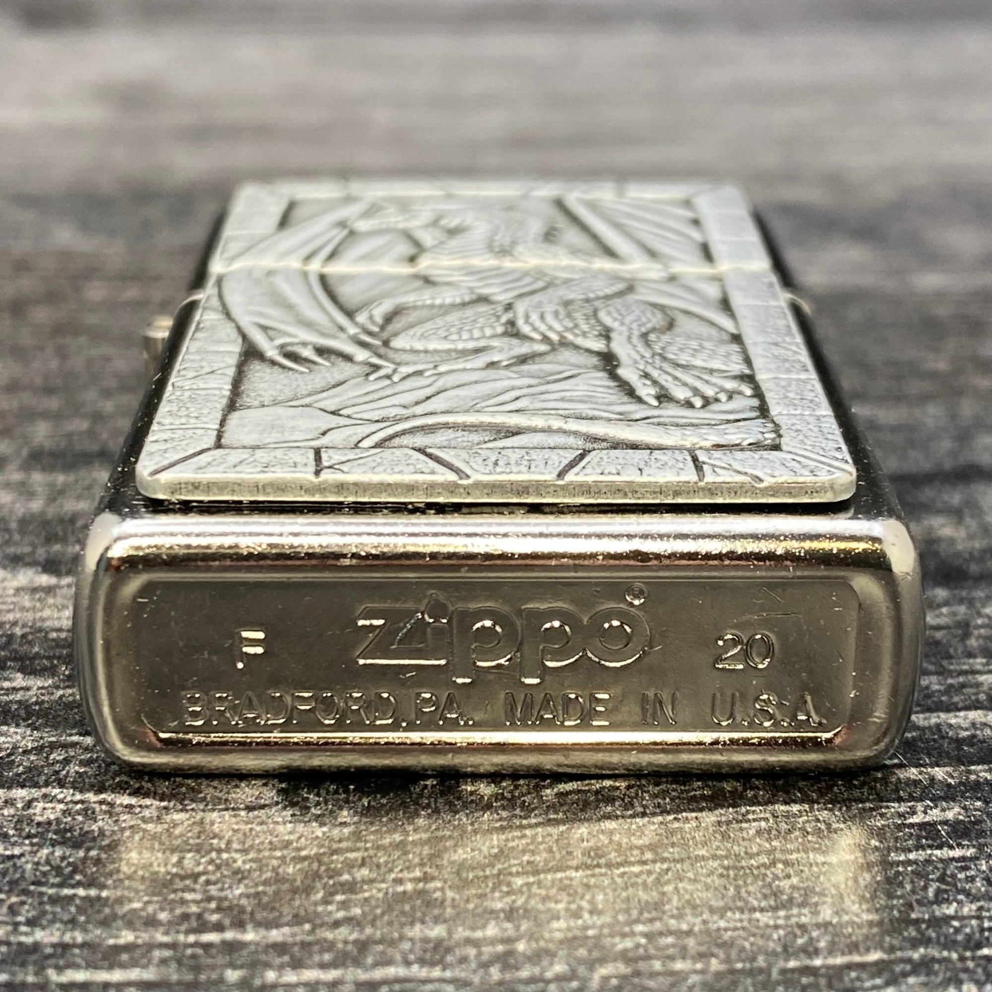 ZIPPO LIGHTER - Dragon Emblem - Street Chrome - Riley's 66 LLC