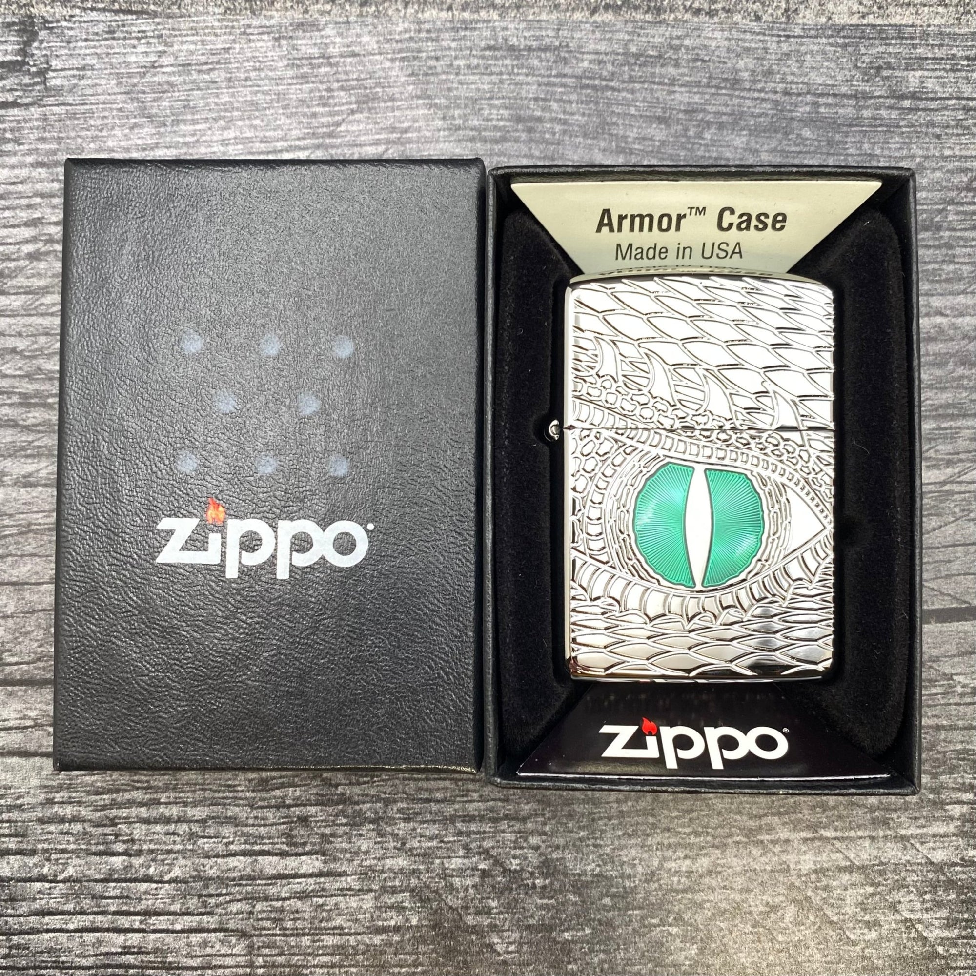 ZIPPO LIGHTER - Dragon Eye - Armor® - High Polish Chrome - Riley's 66 LLC