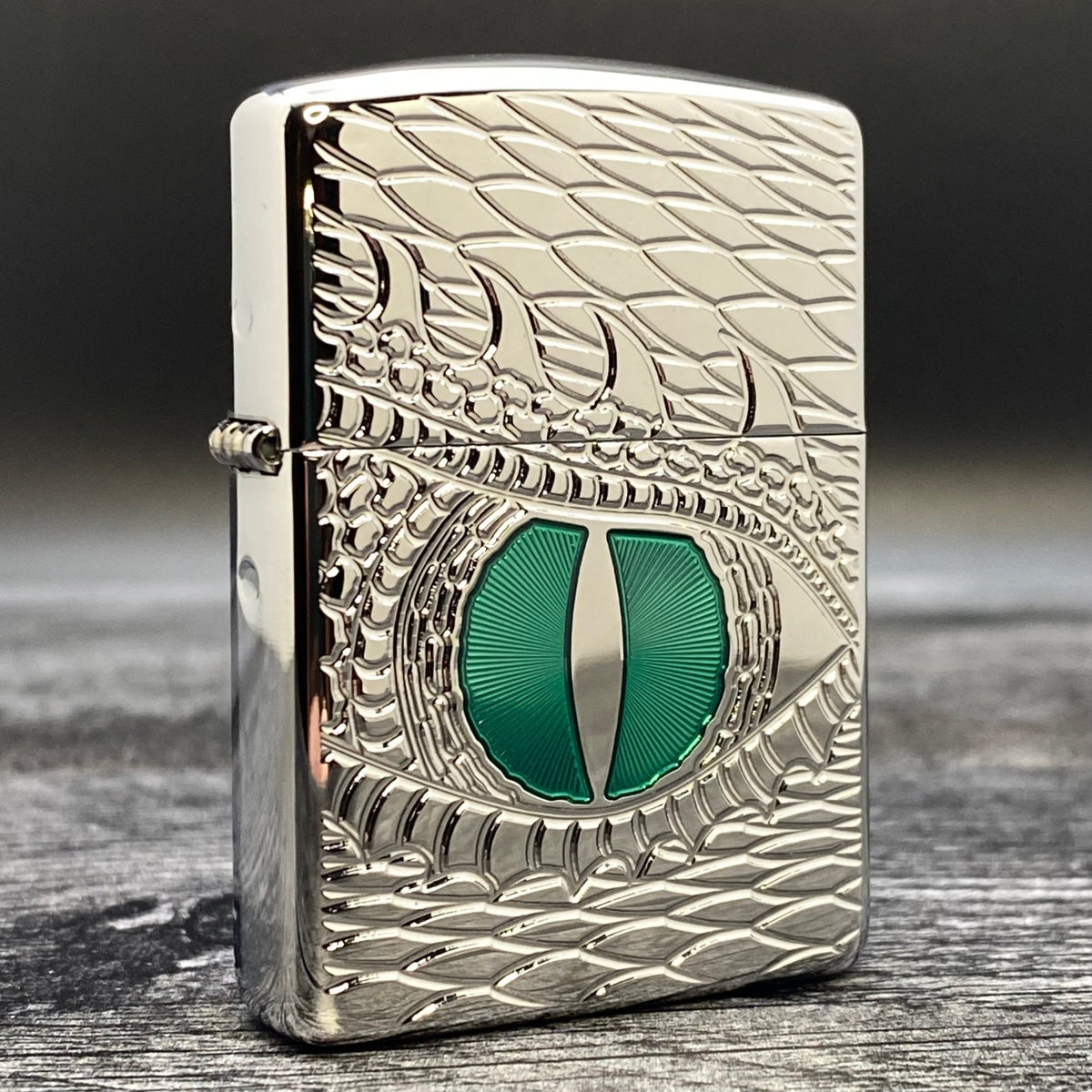 ZIPPO LIGHTER - Dragon Eye - Armor® - High Polish Chrome - Riley&#39;s 66 LLC