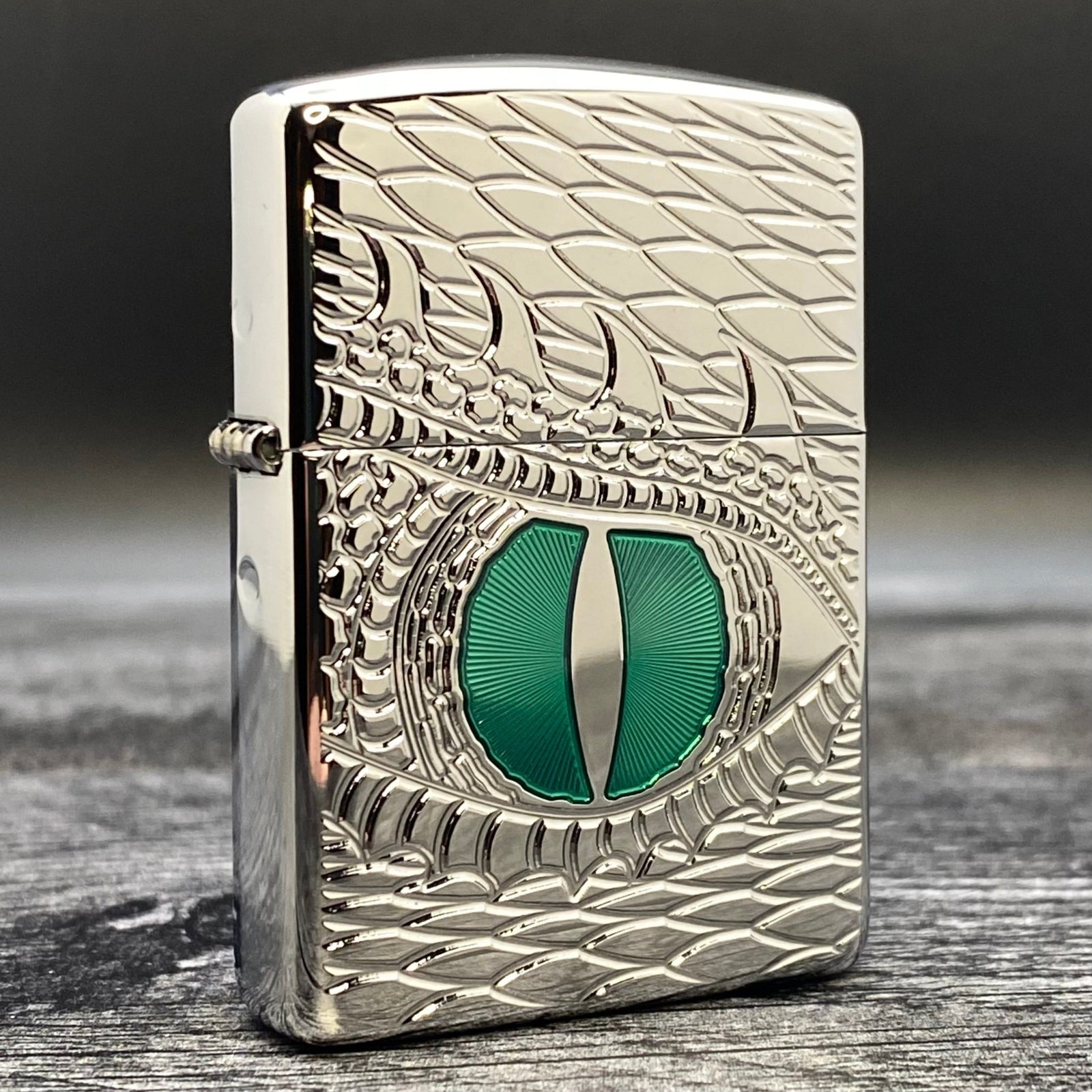 ZIPPO LIGHTER - Dragon Eye - Armor® - High Polish Chrome - Riley's 66 LLC