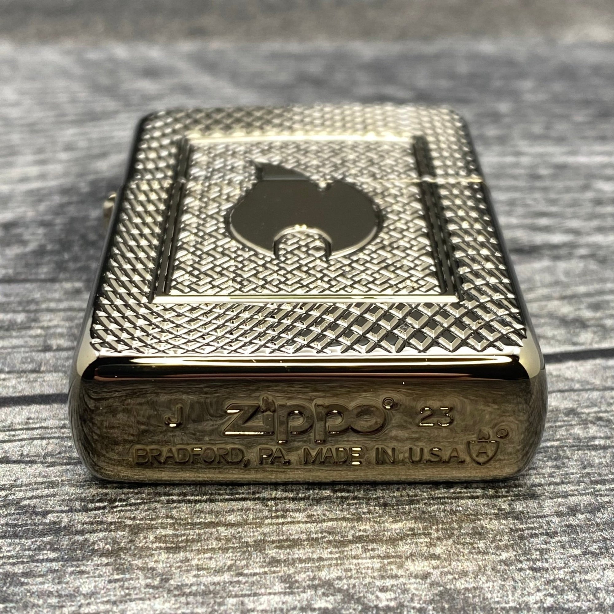 ZIPPO LIGHTER - Flame Pattern Design - Armor® - Black Ice® - Riley's 66 LLC