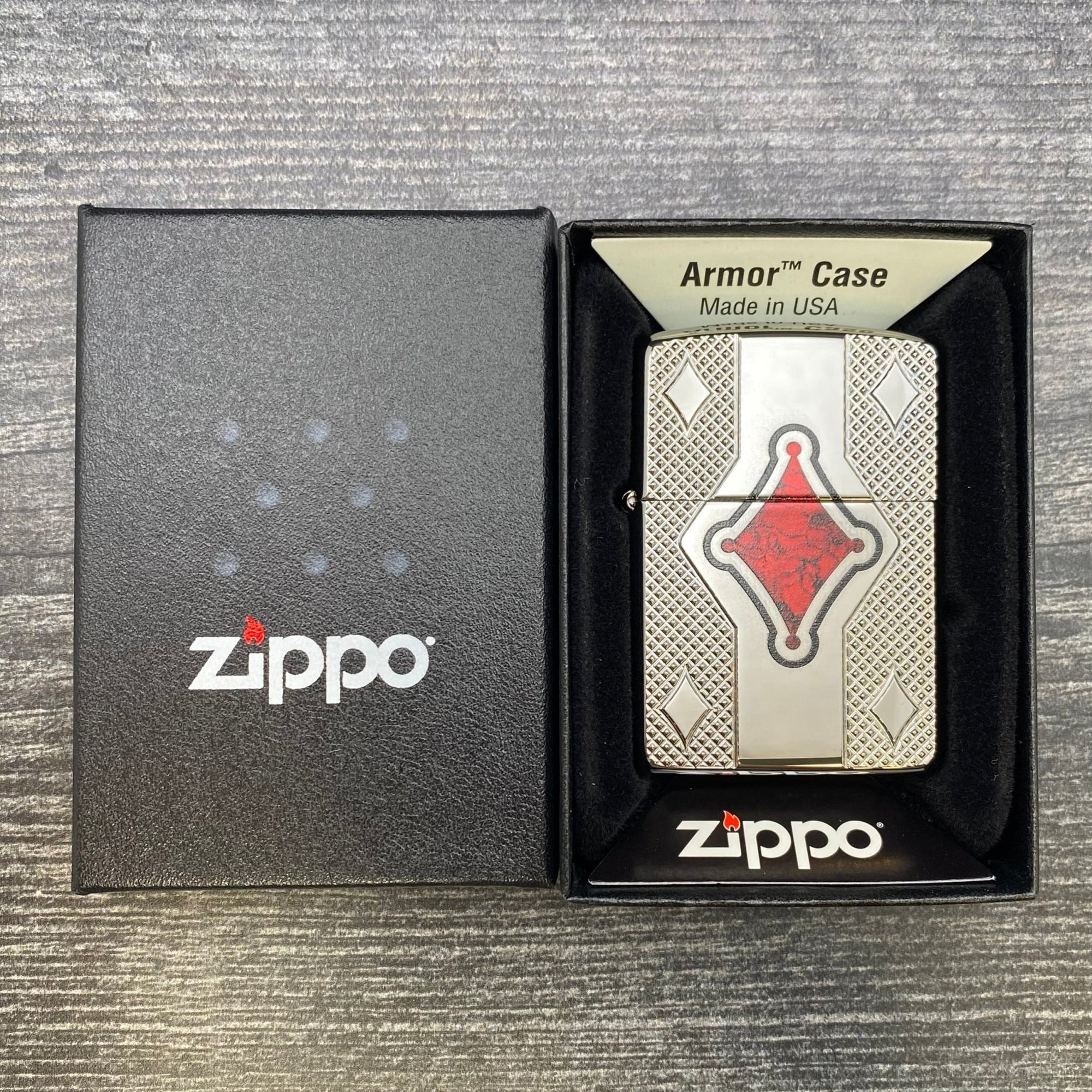 ZIPPO LIGHTER - Geo Design - Armor® - High Polish Chrome - Riley's 66 LLC