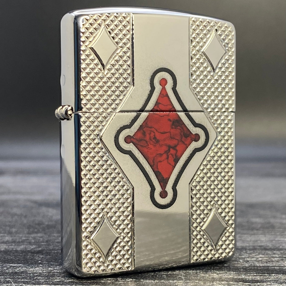 ZIPPO LIGHTER - Geo Design - Armor® - High Polish Chrome - Riley&#39;s 66 LLC