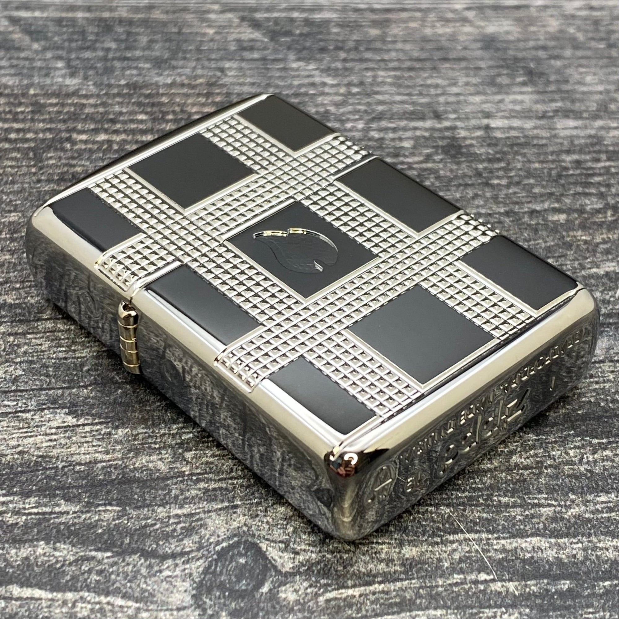 ZIPPO LIGHTER - Geometric Design - Armor® - High Polish Chrome - Riley's 66 LLC