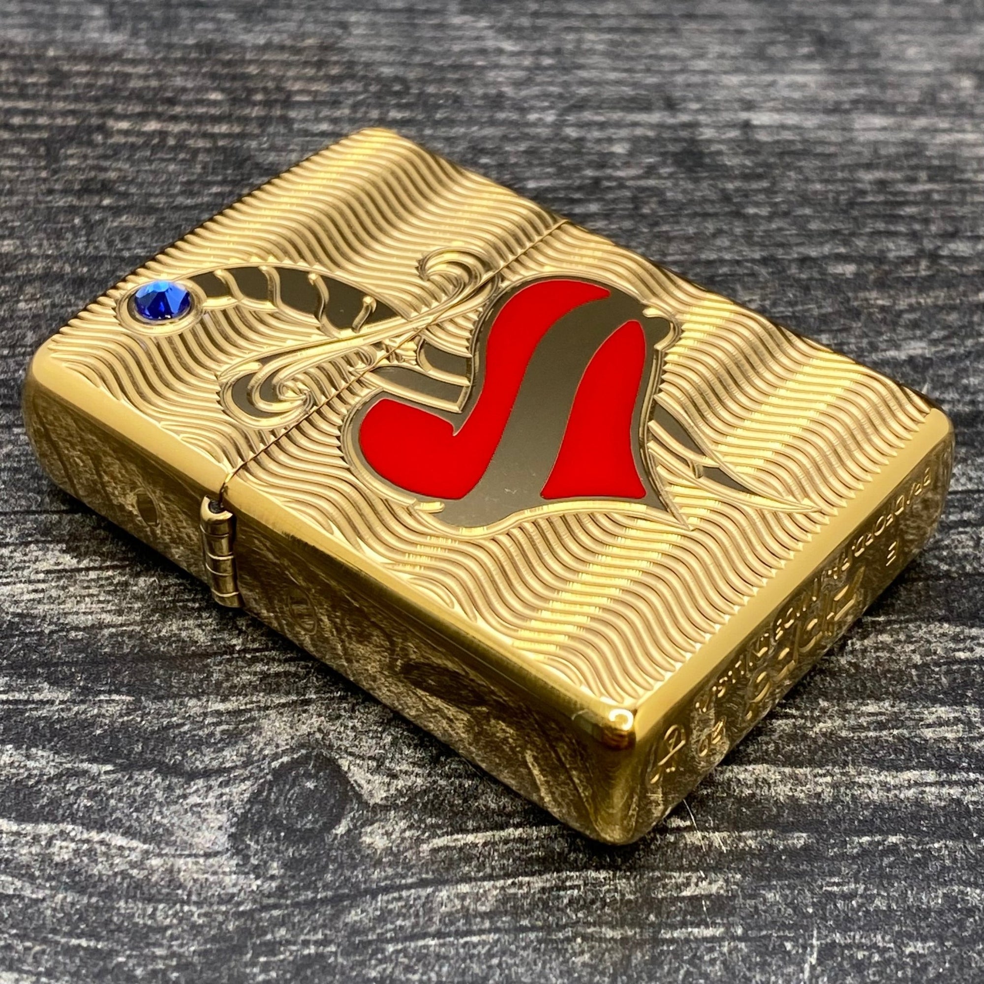 ZIPPO LIGHTER - Heart and Sword - Armor® - High Polish Brass - Riley's 66 LLC