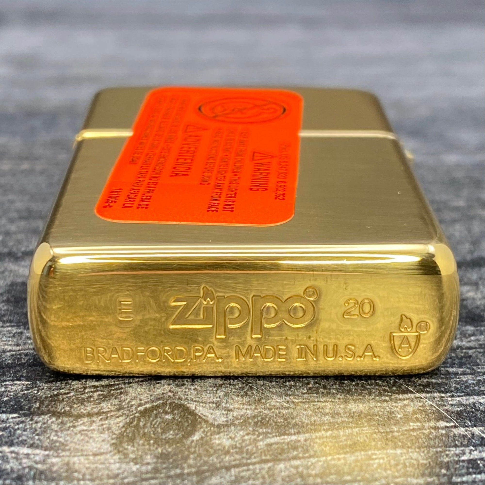 ZIPPO LIGHTER - Heart and Sword - Armor® - High Polish Brass - Riley's 66 LLC