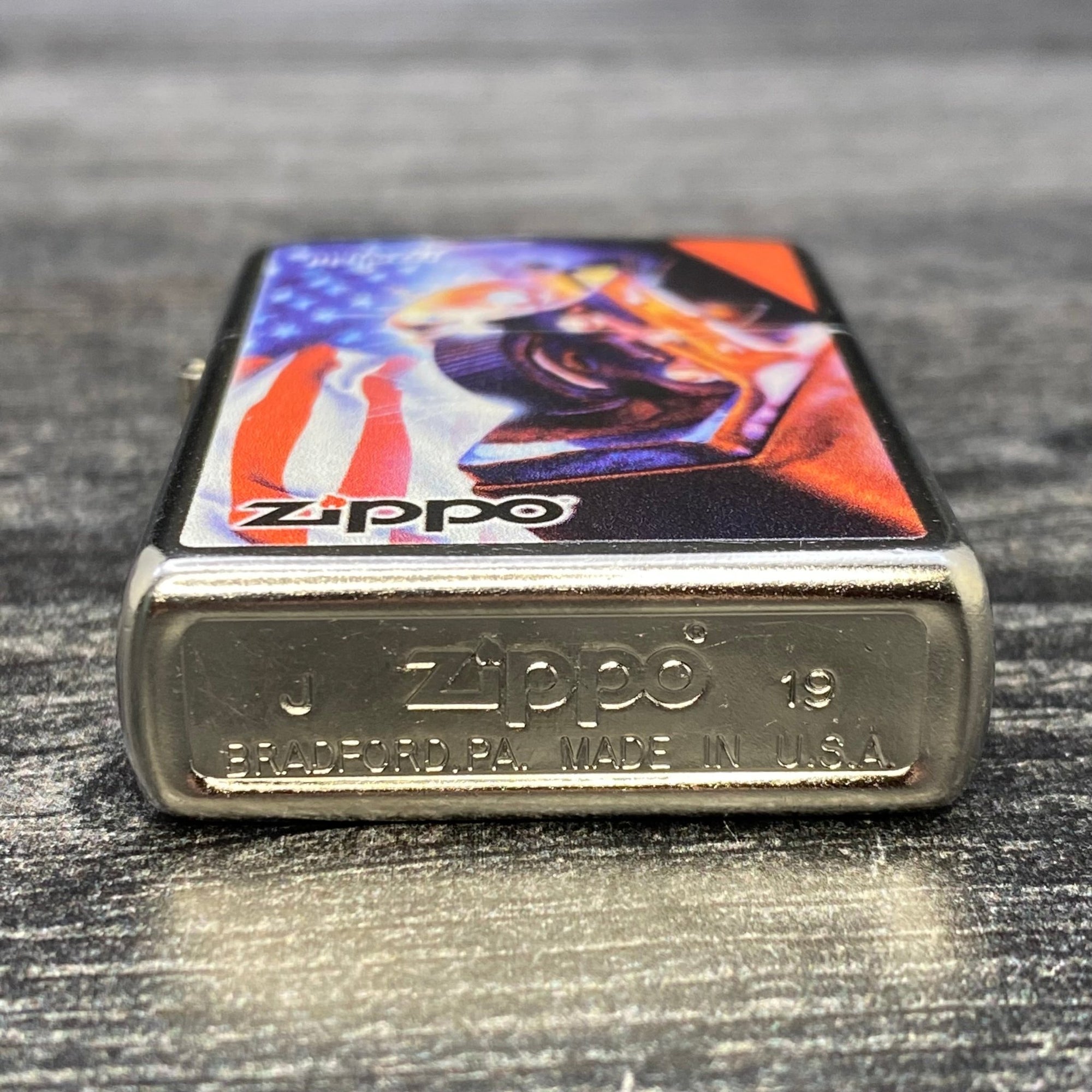 Zippo Lighter - Mazzi Design - Street Chrome - Riley's 66 LLC