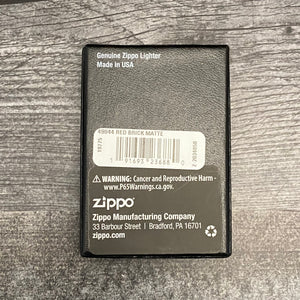 Zippo Lighter - Classic Red Brick Matte