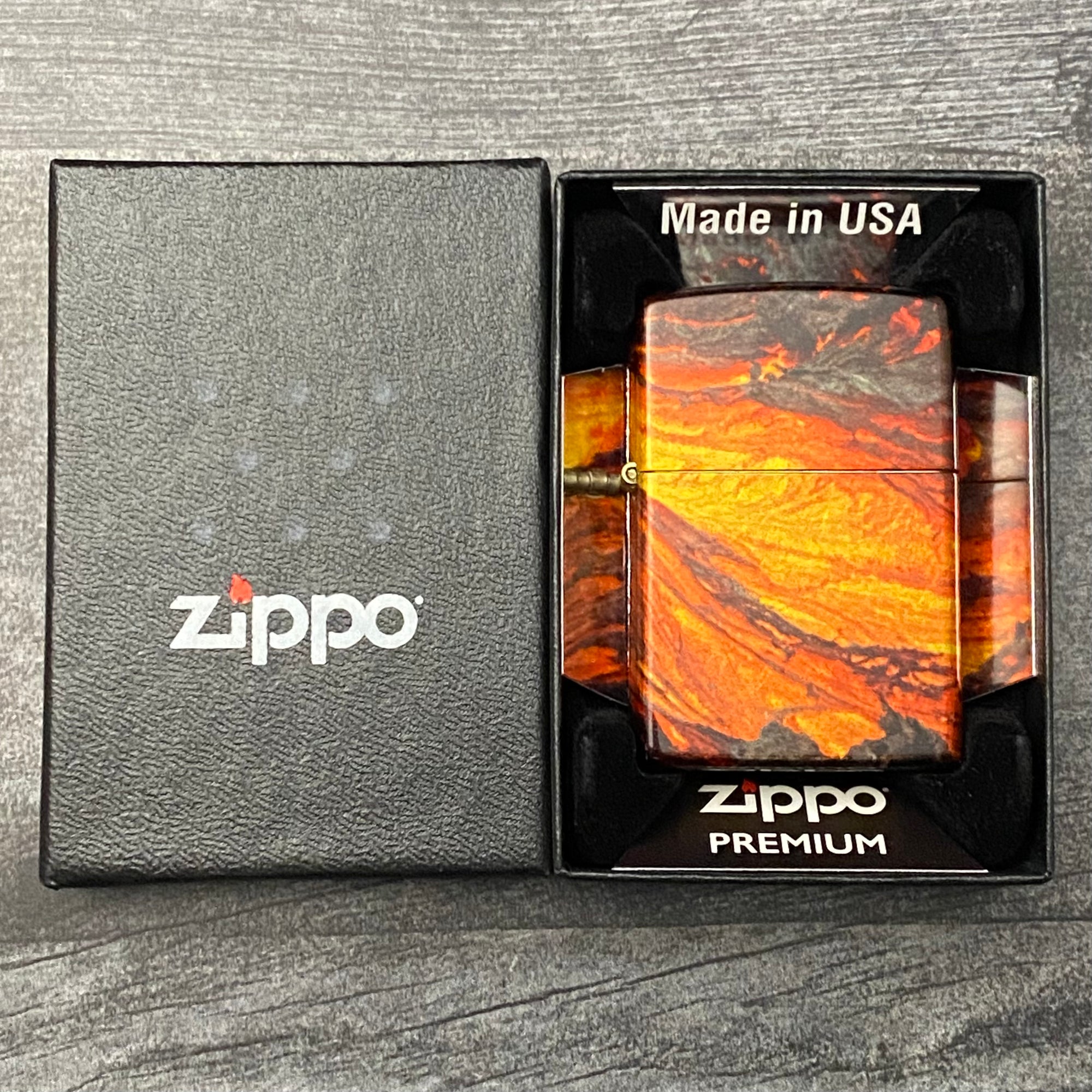 Zippo Lighter - Lava Flow Design - 540 Fusion