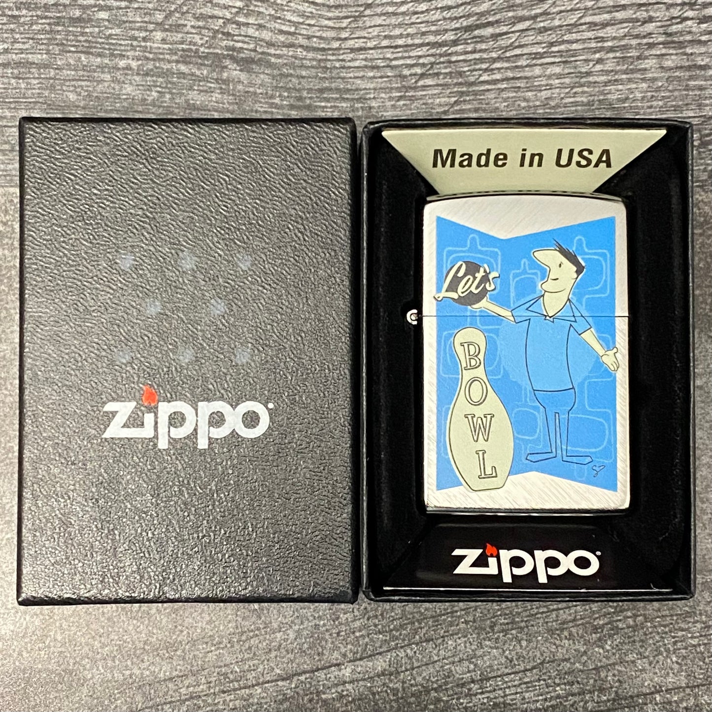 EXCLUSIVE - Riley's 66 Zippo Lighter - Mr. 66 Let's Bowl - Herringbone Sweep